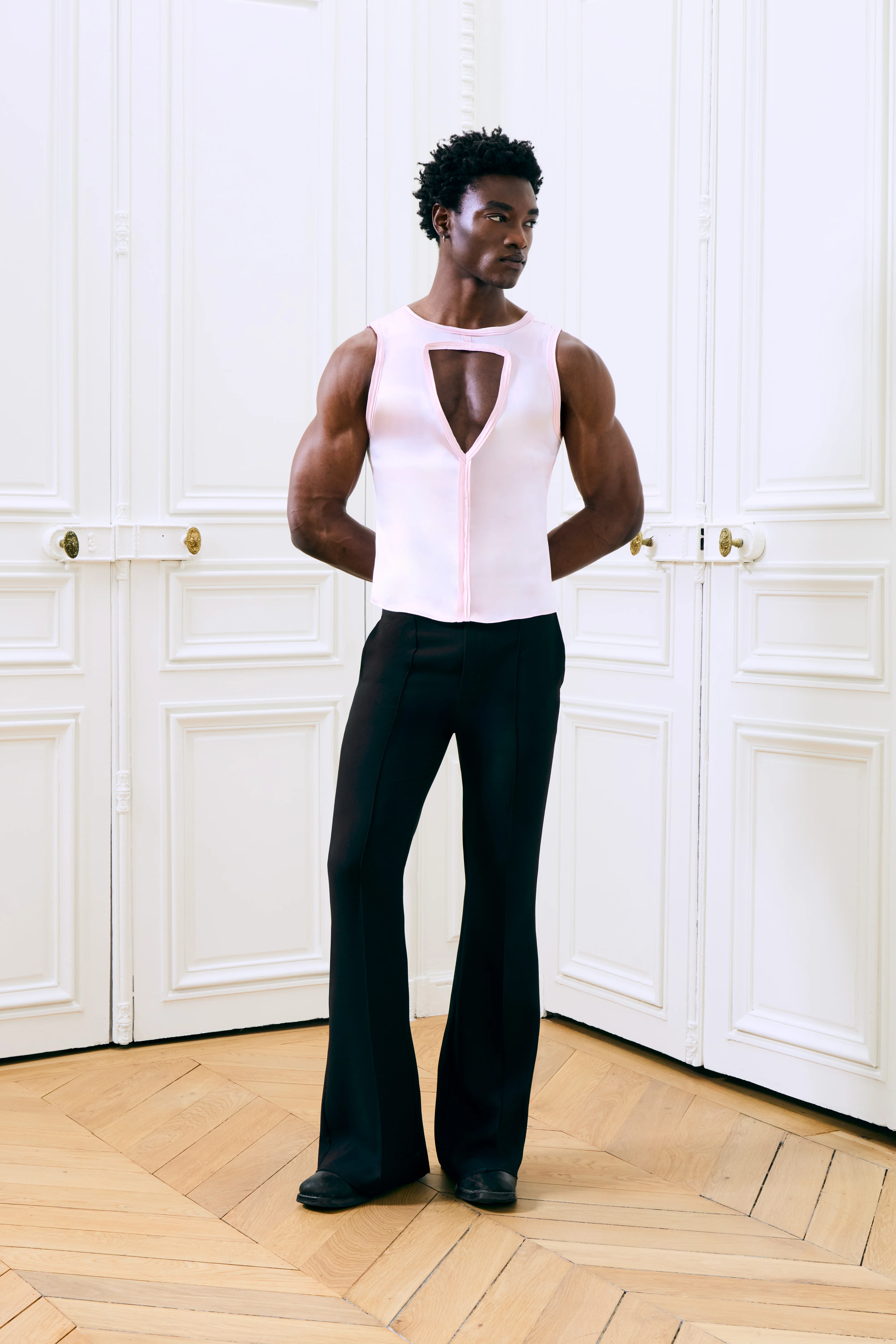 Andrea Top Soft Pink Silk - Image 3