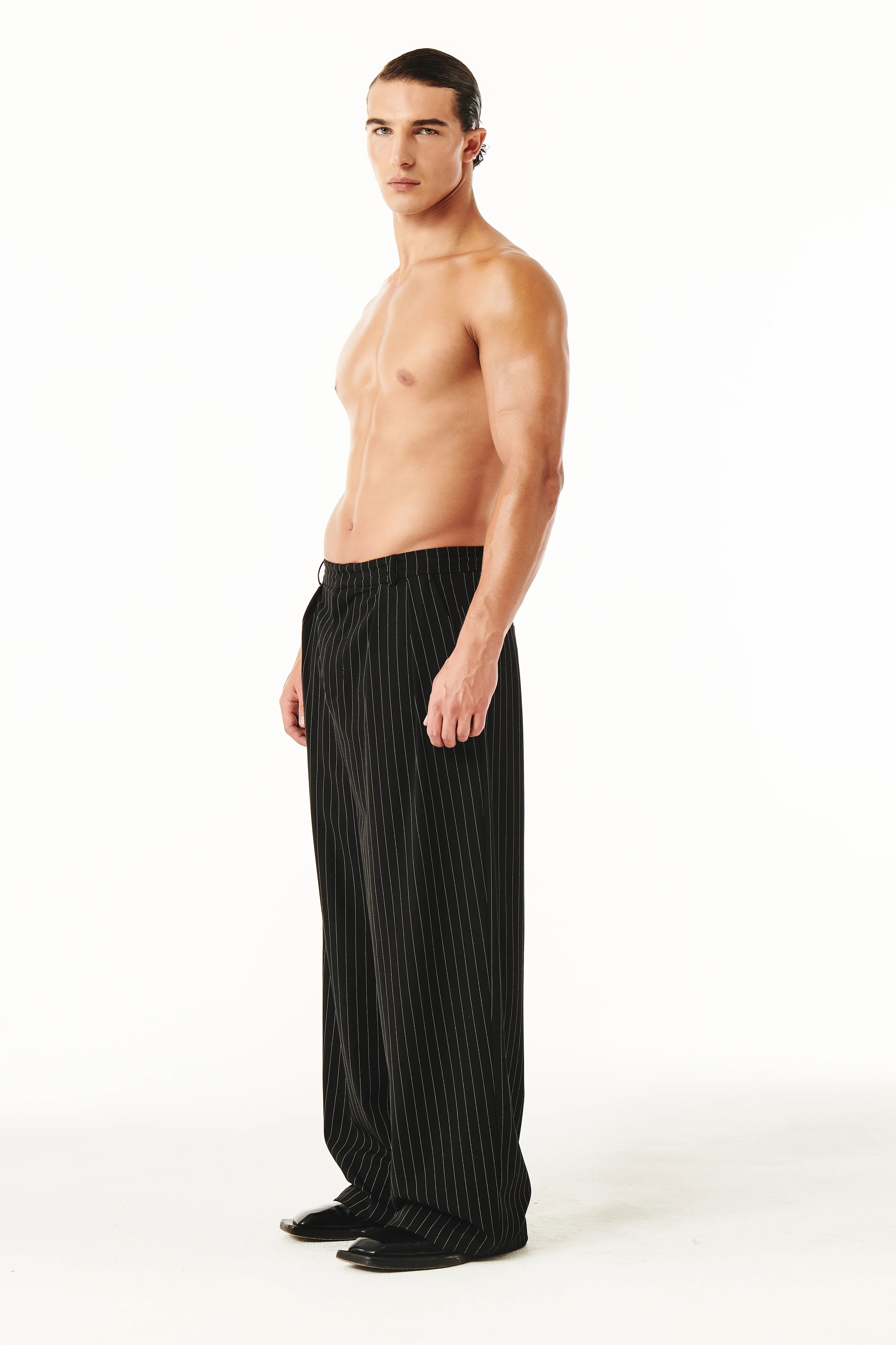 Benjamin Pants Black Pinstripe - Image 3
