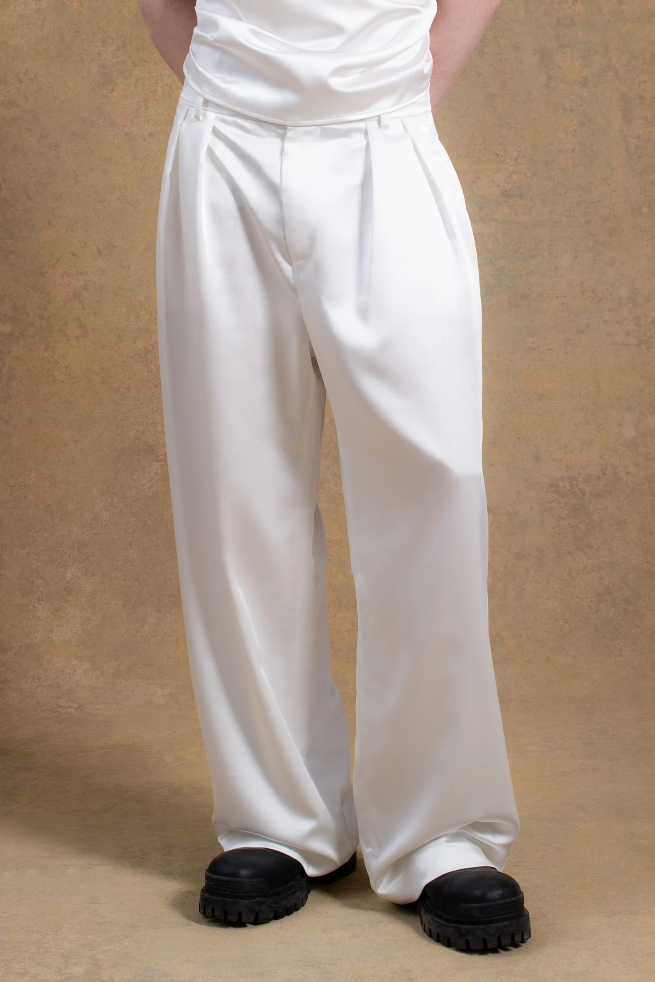 Benjamin Satin Pants Ivory - Image 4