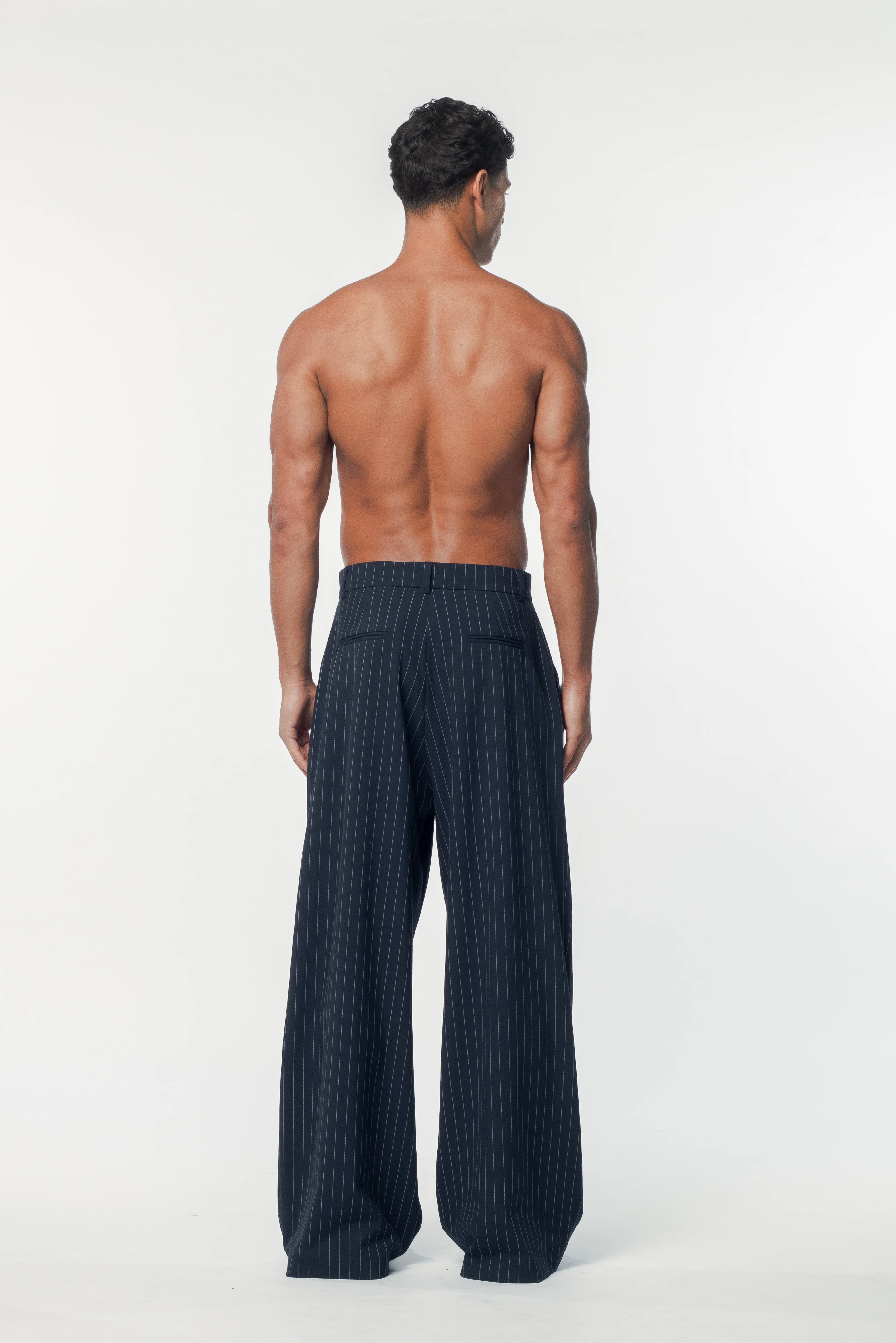 Benjamin Pants Navy Pinstripe - Image 3
