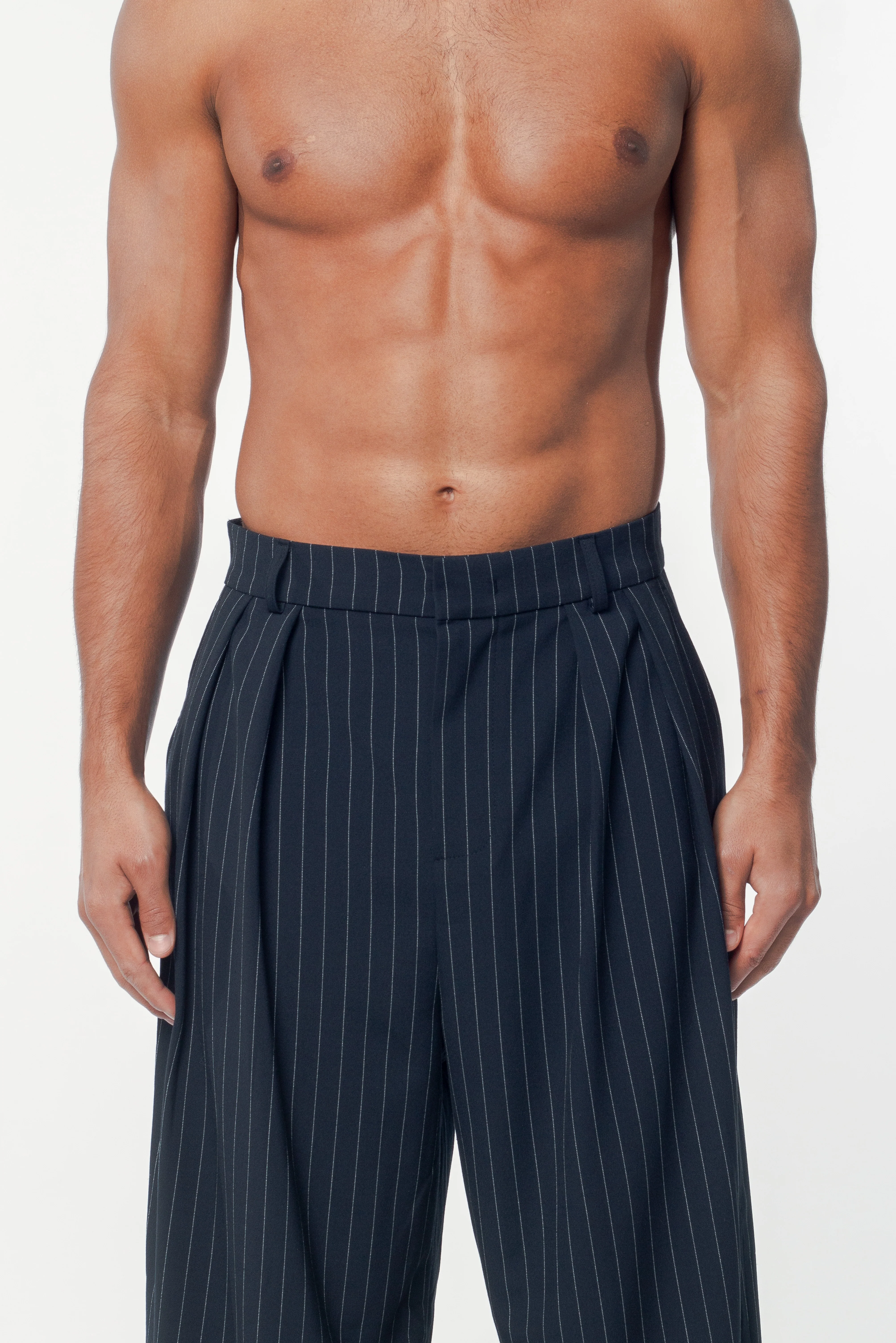Benjamin Pants Navy Pinstripe - Image 4