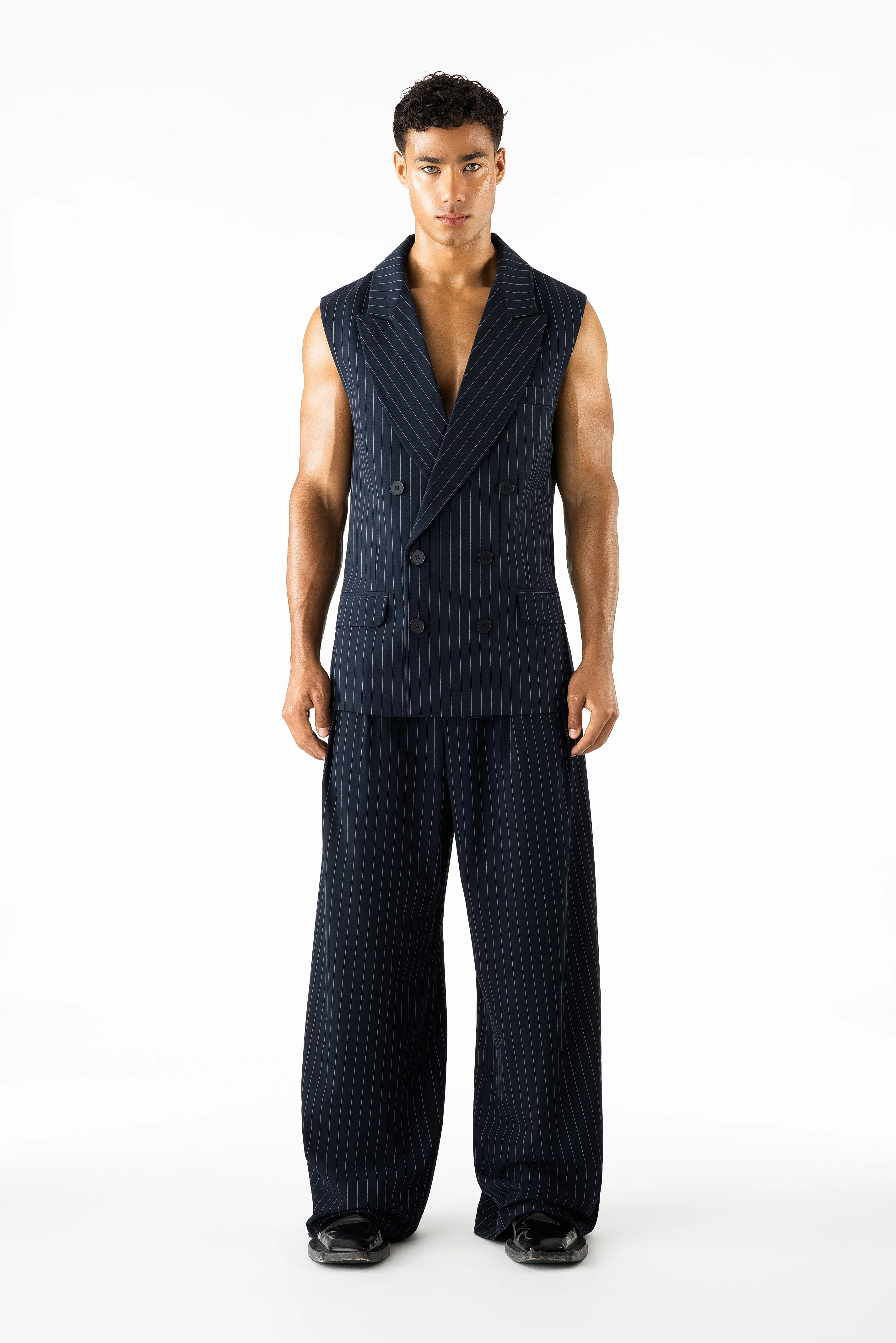 Benjamin Pants Navy Pinstripe - Image 6