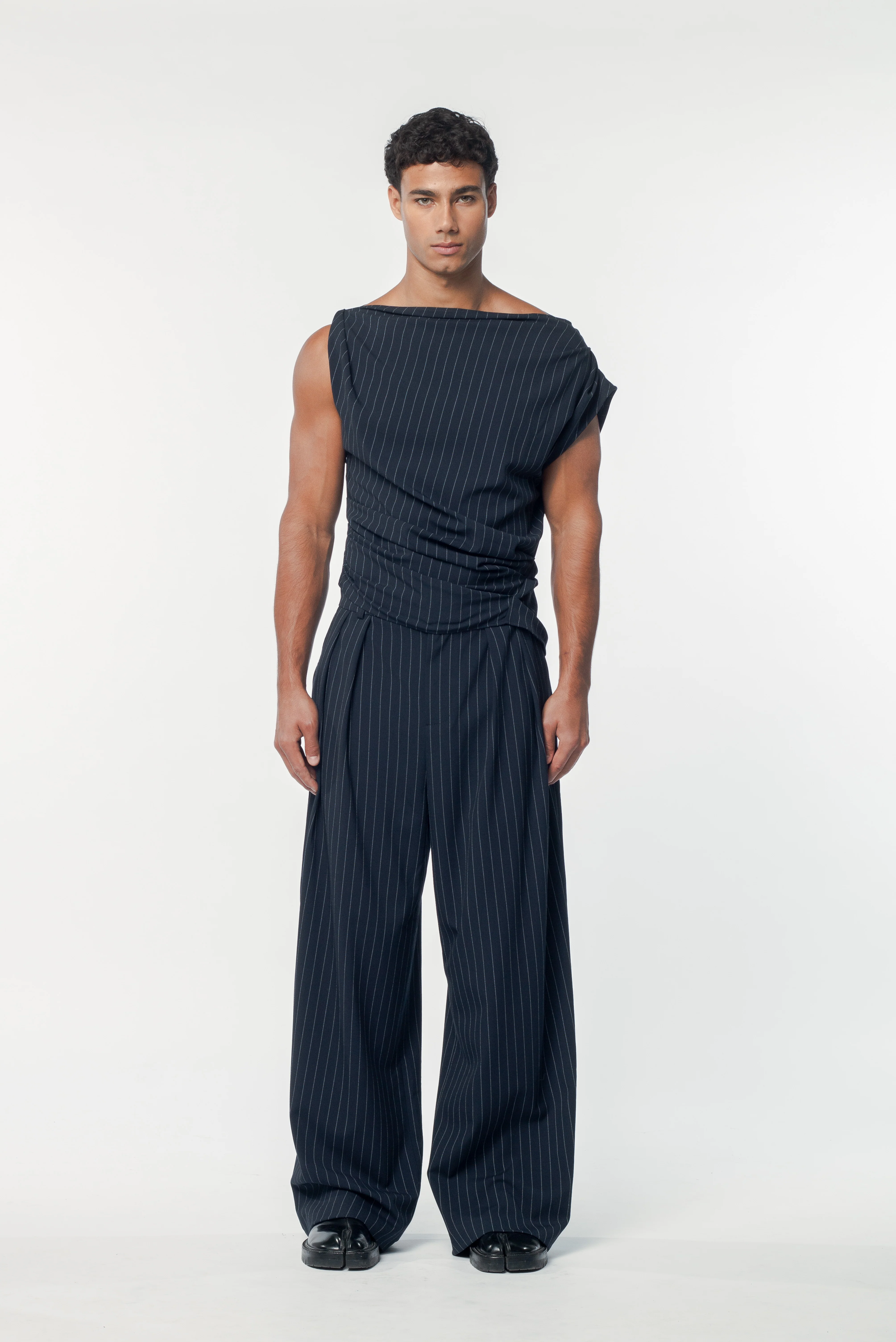 Benjamin Pants Navy Pinstripe - Image 7