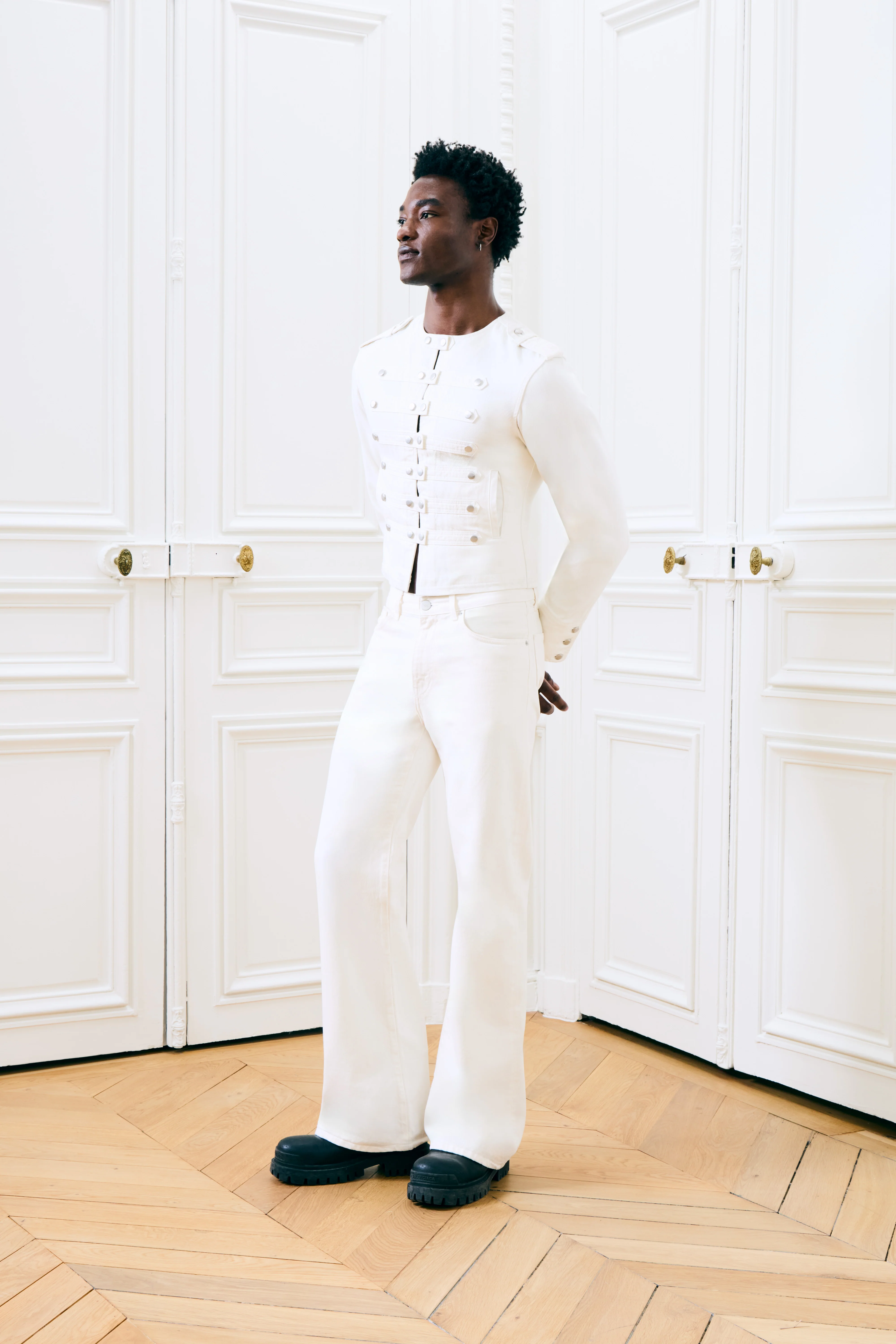 Cassian Denim Jacket Ivory - Image 3