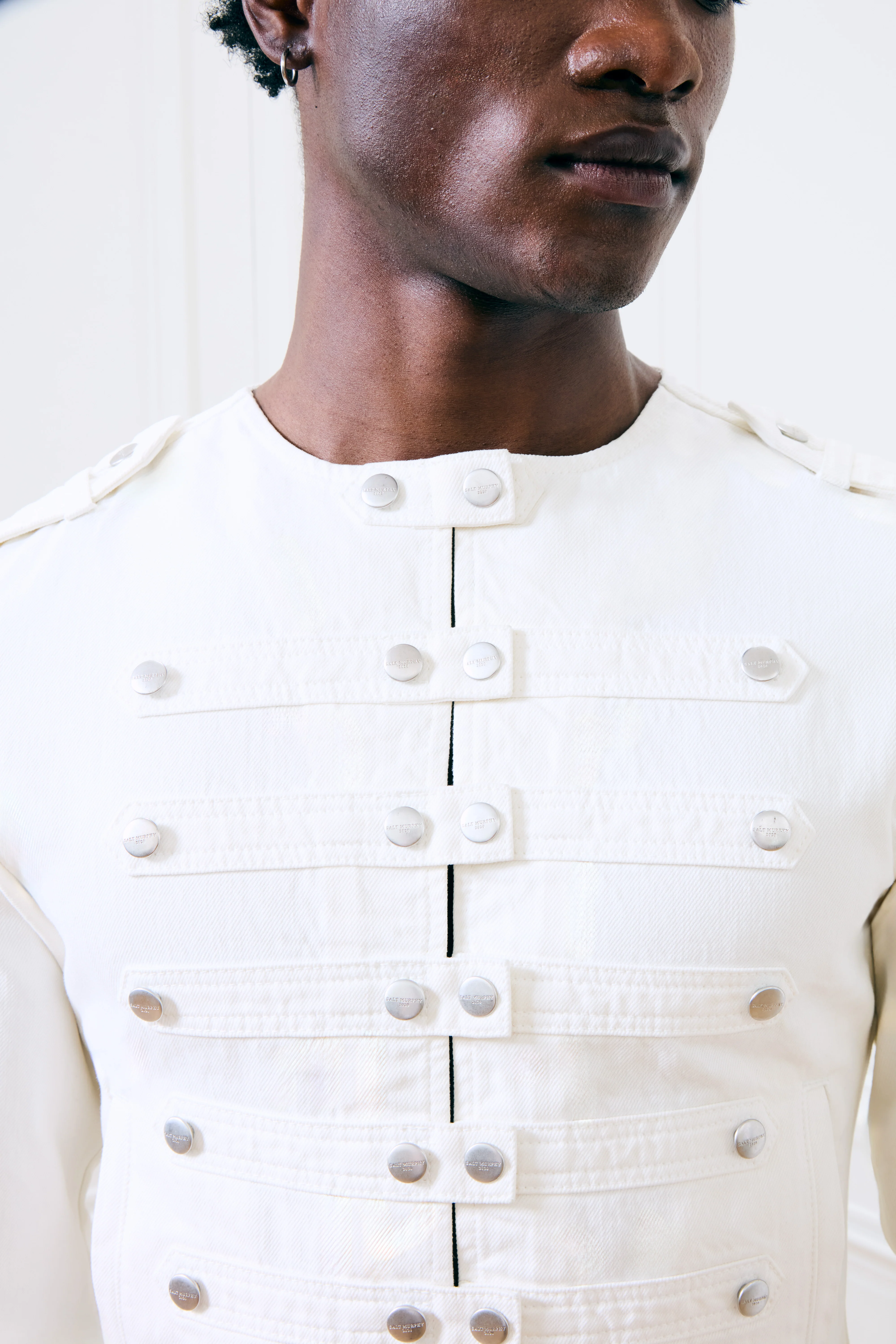 Cassian Denim Jacket Ivory - Image 7