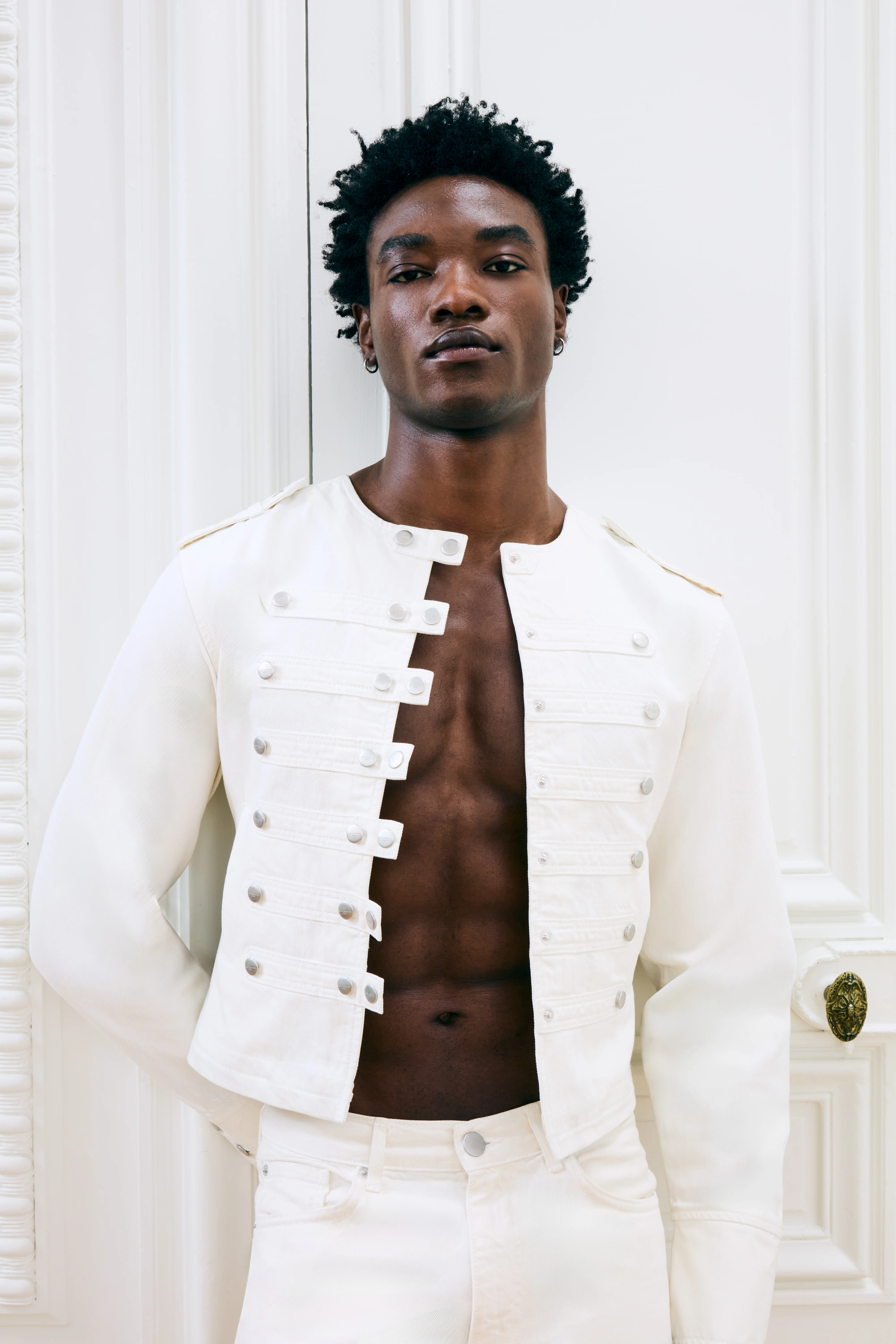 Cassian Denim Jacket Ivory - Image 8