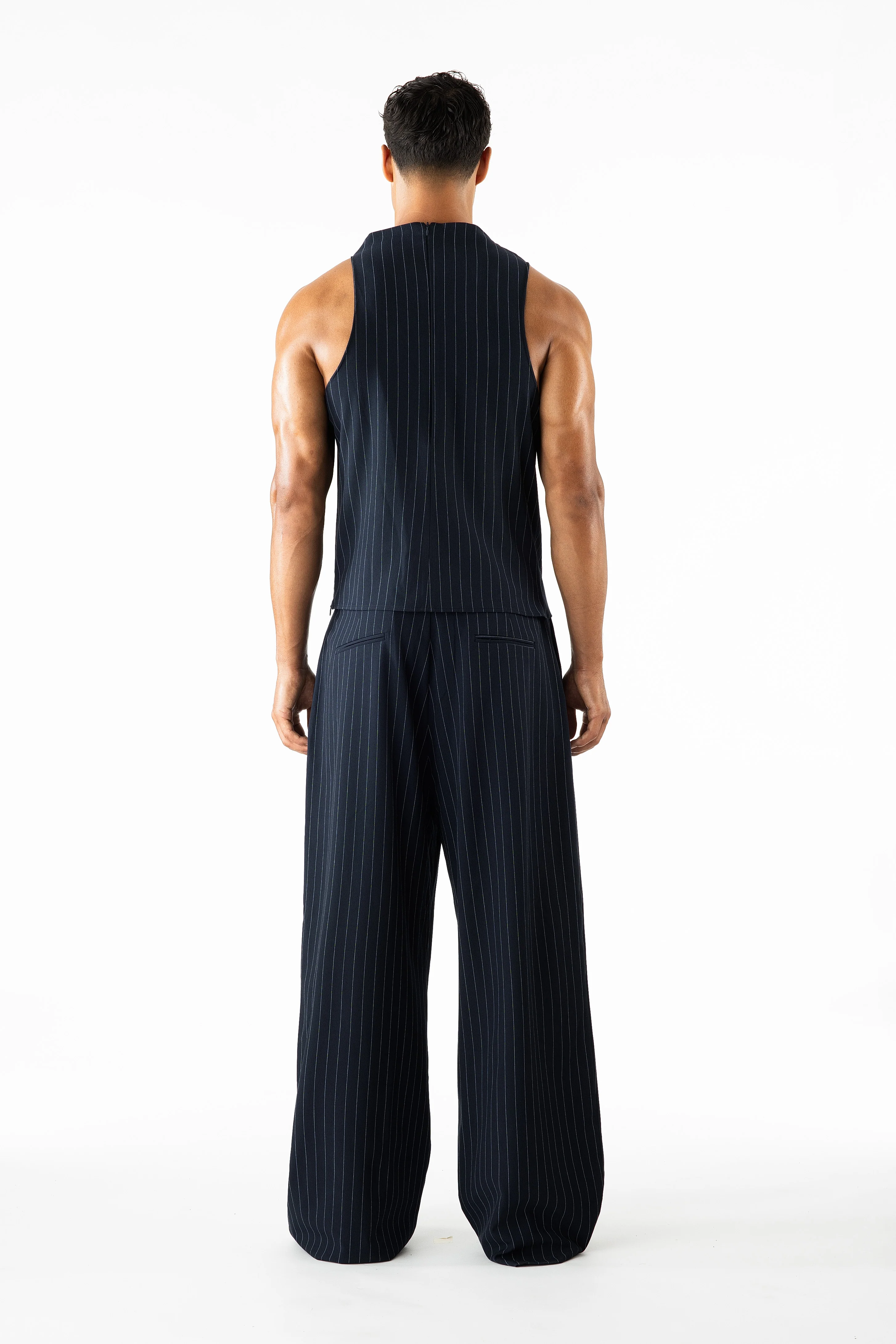 Connor Top Navy Pinstripe - Image 5