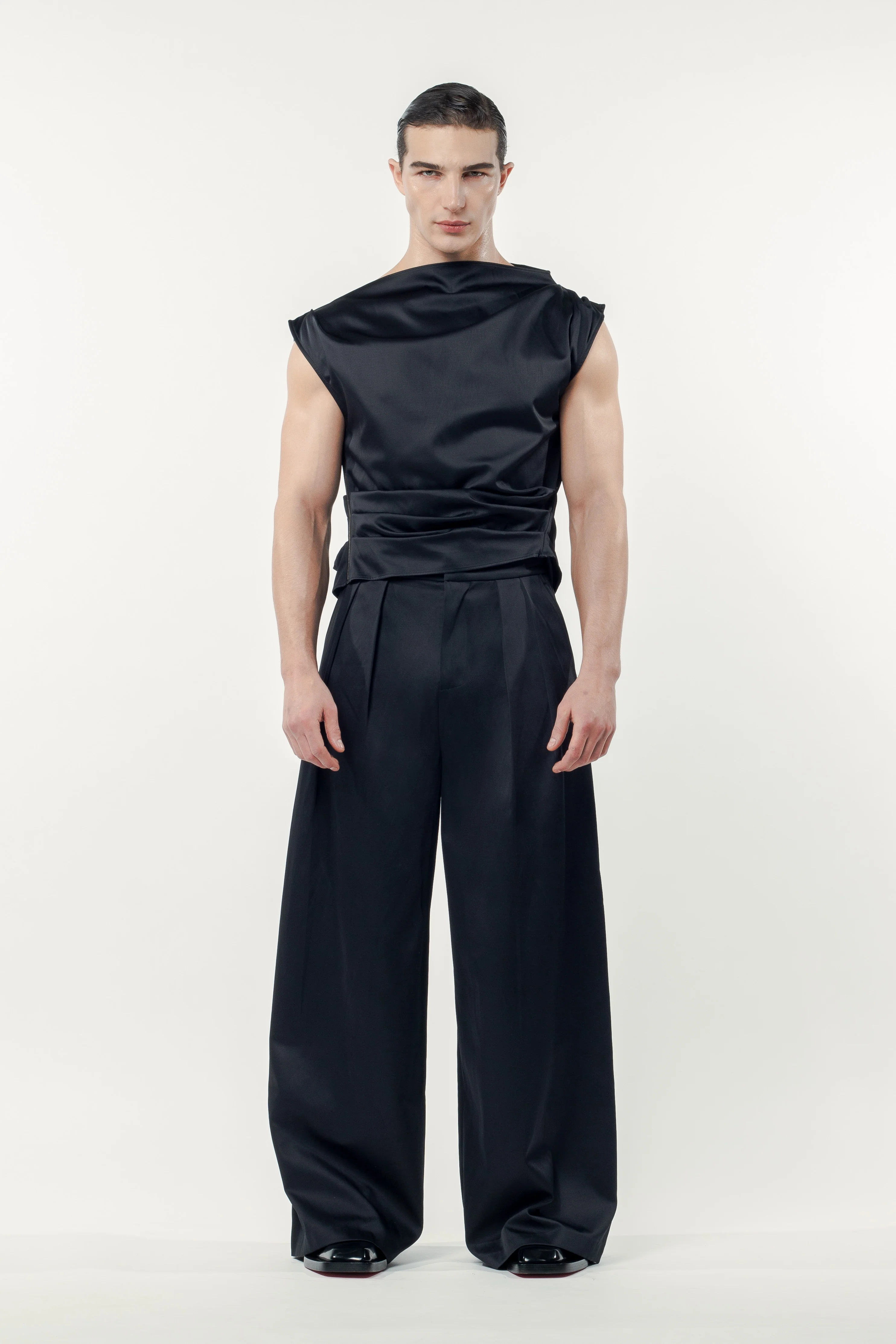 Eros Satin Pants Black - Image 6