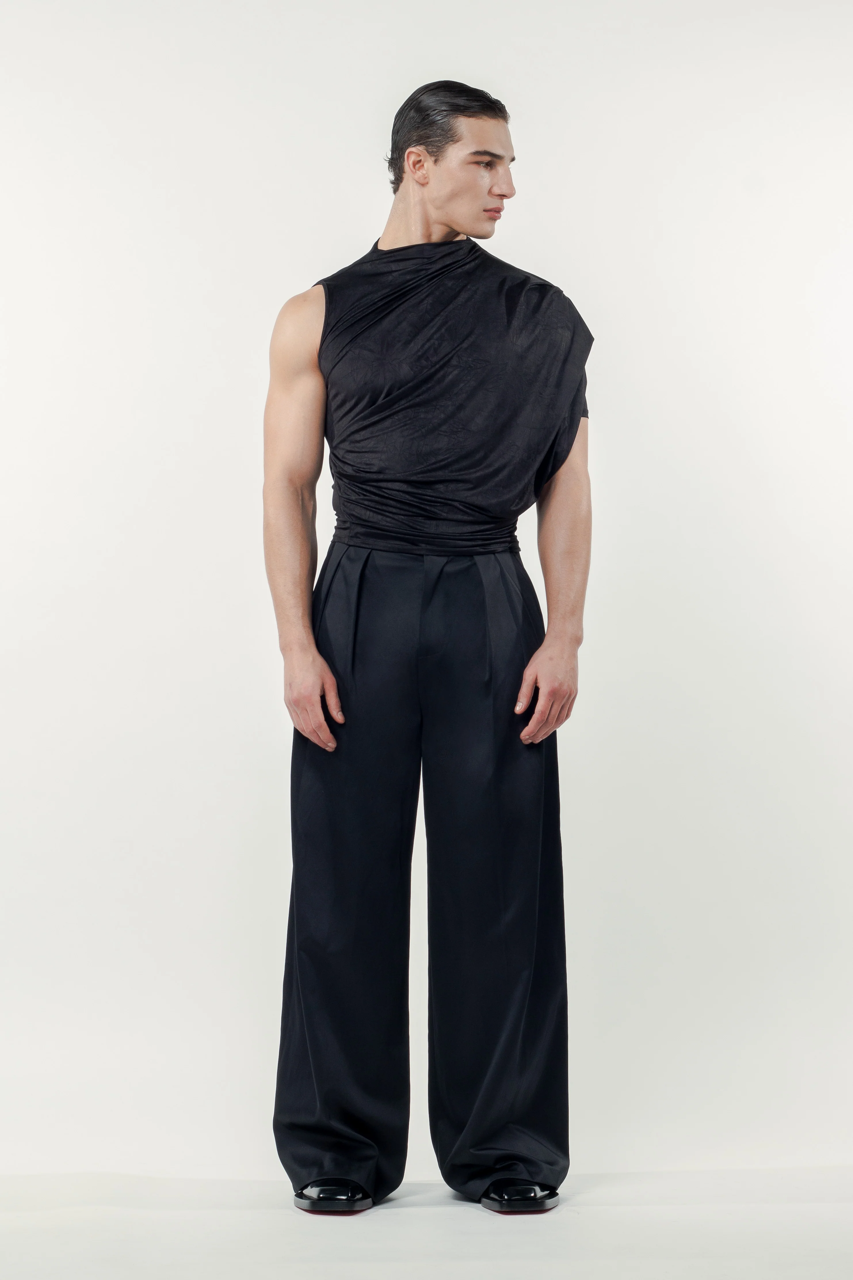 Eros Satin Pants Black - Image 7