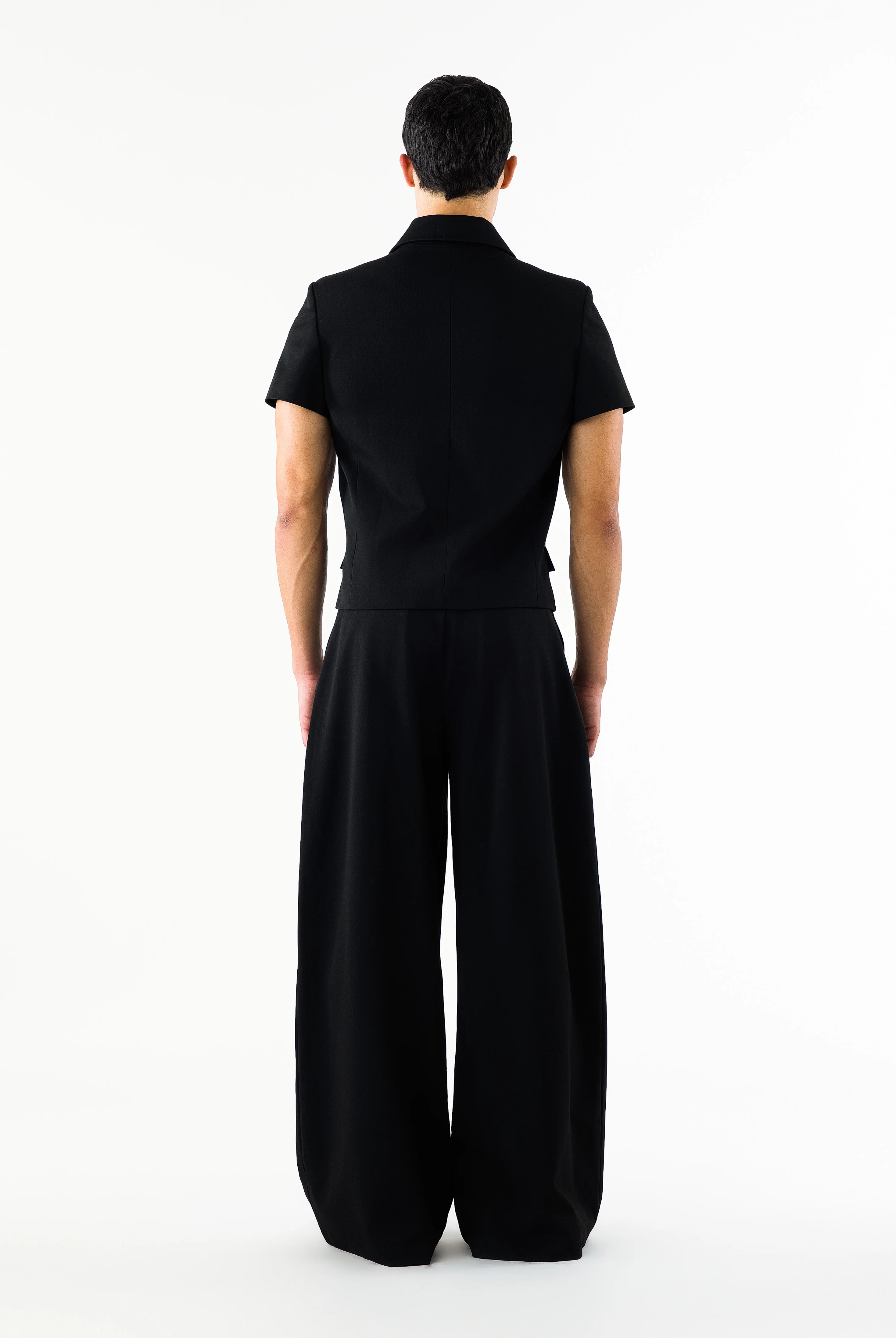 Erza Short Sleeves Blazer Black - Image 5