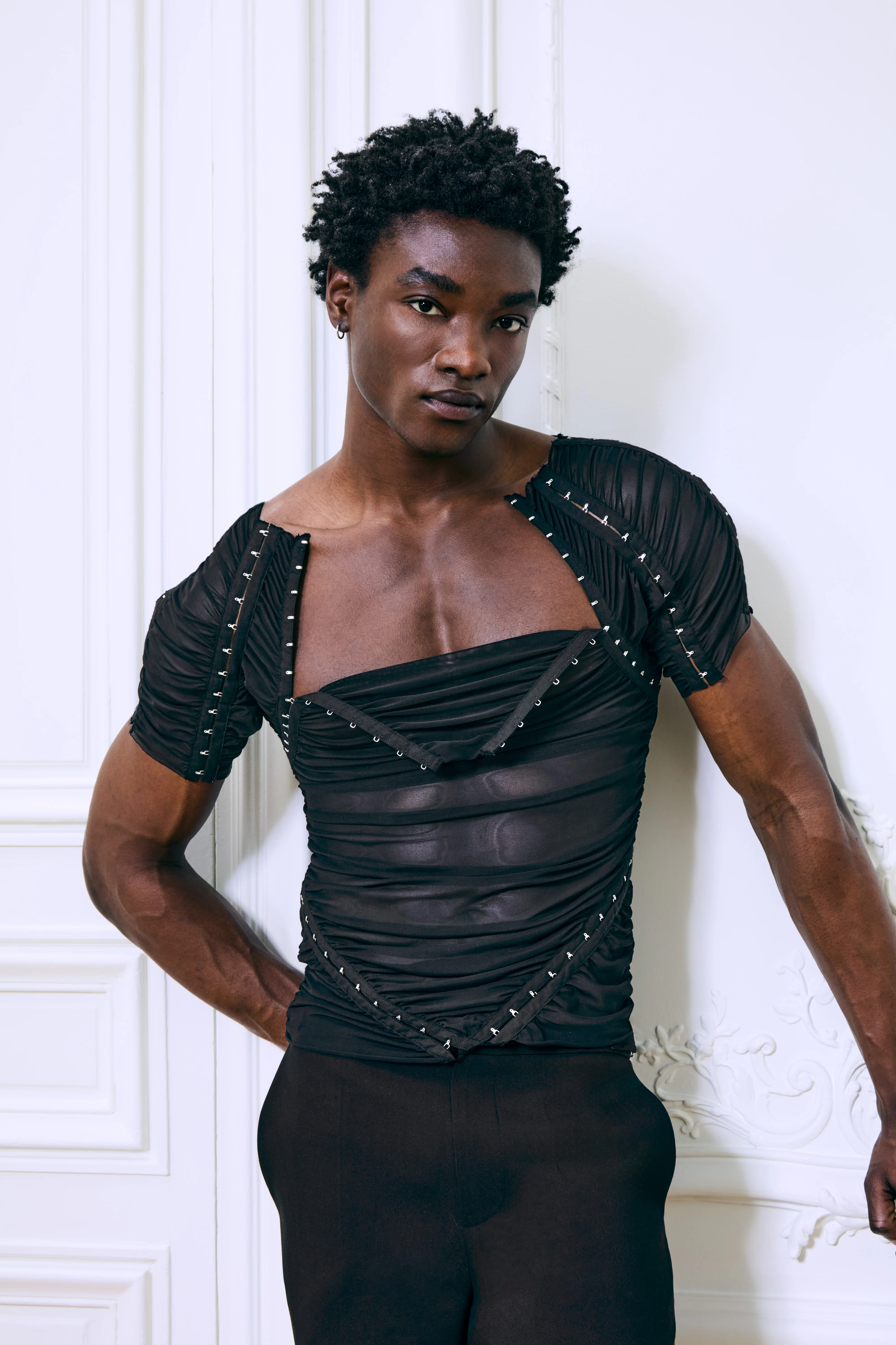 Fernando Mesh Top Black - Image 6