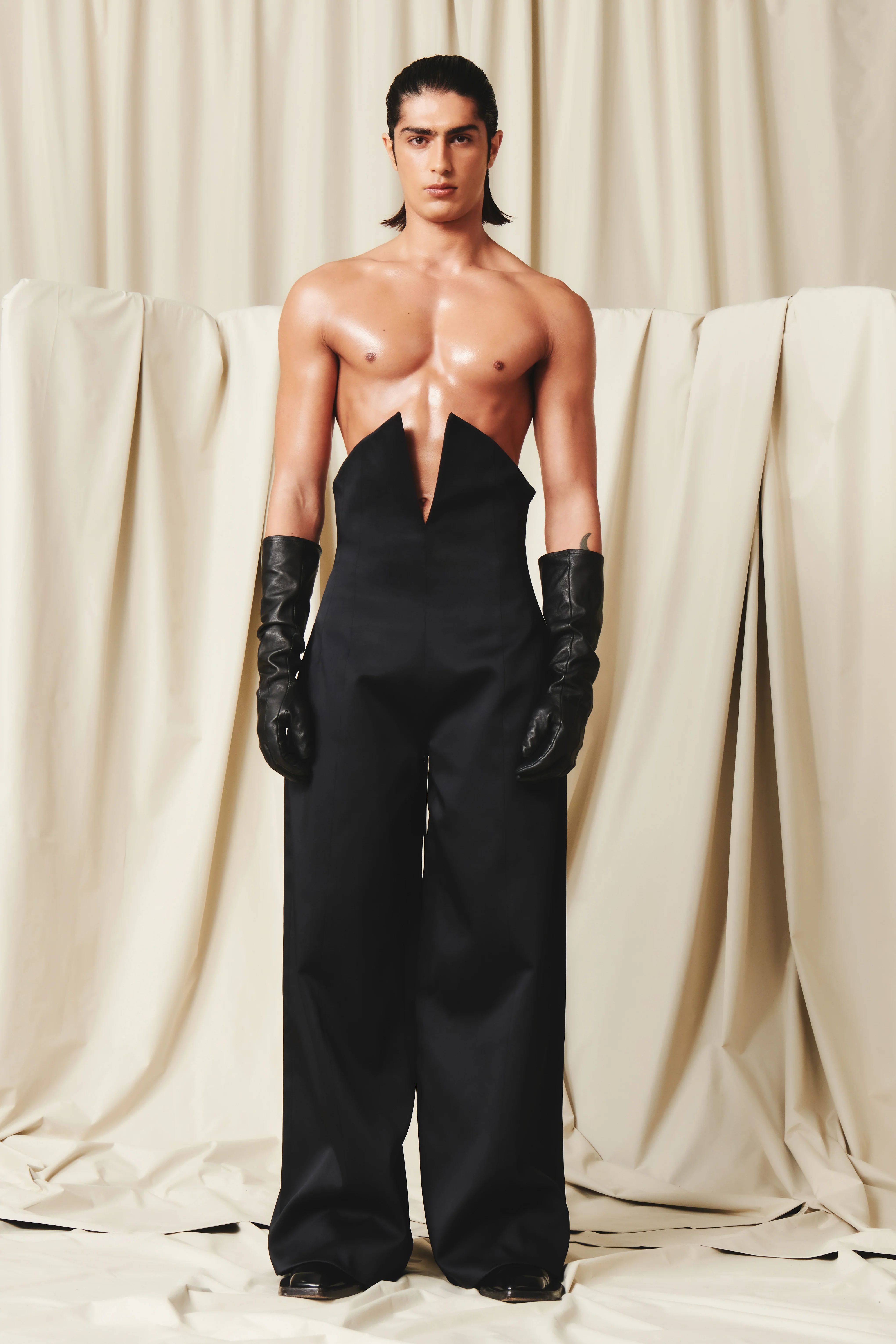 Finlay Black Corset Jumpsuit - Image 3