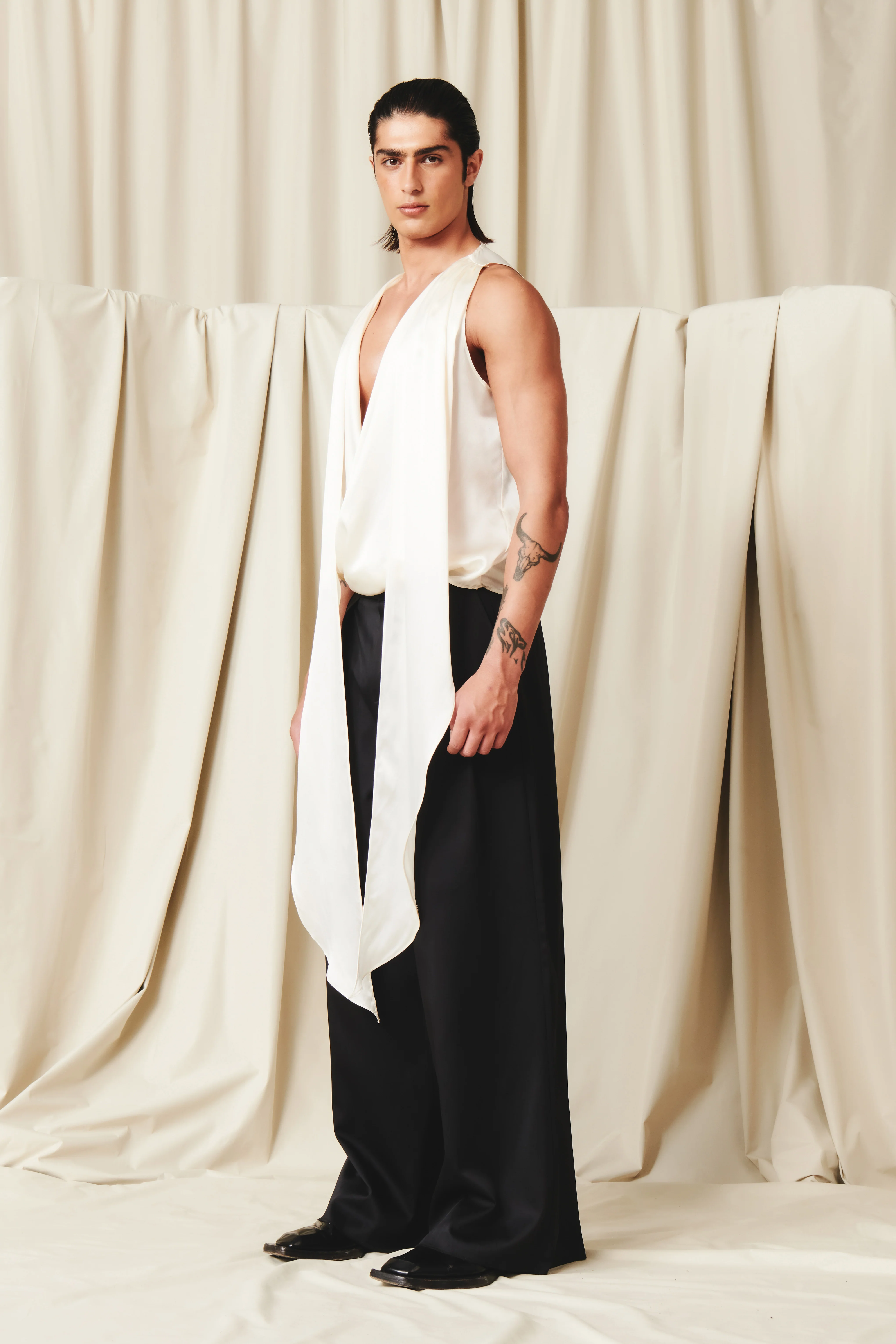 Florentine Top Ivory SILK - Image 3