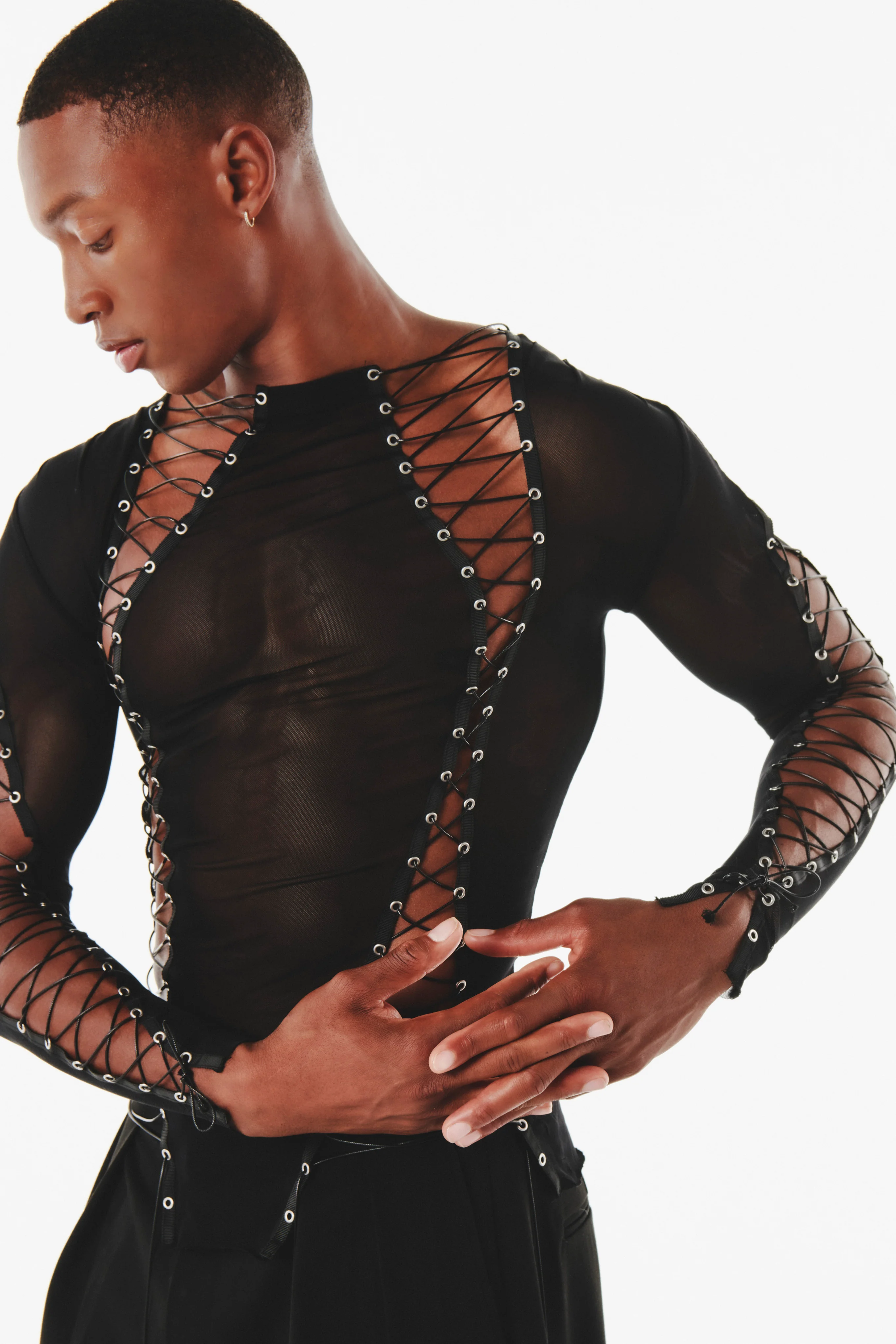 Gregor Top Black Mesh - Image 3