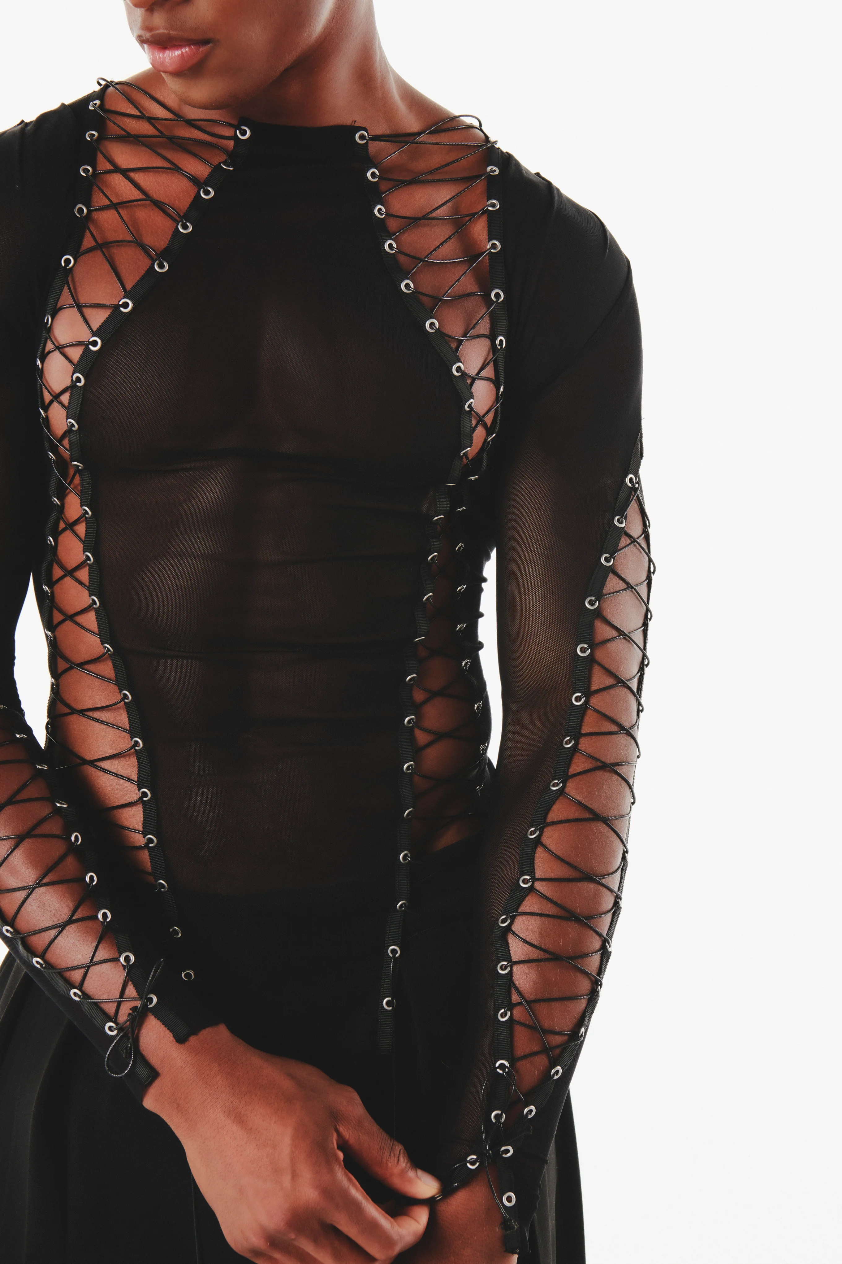Gregor Top Black Mesh - Image 4