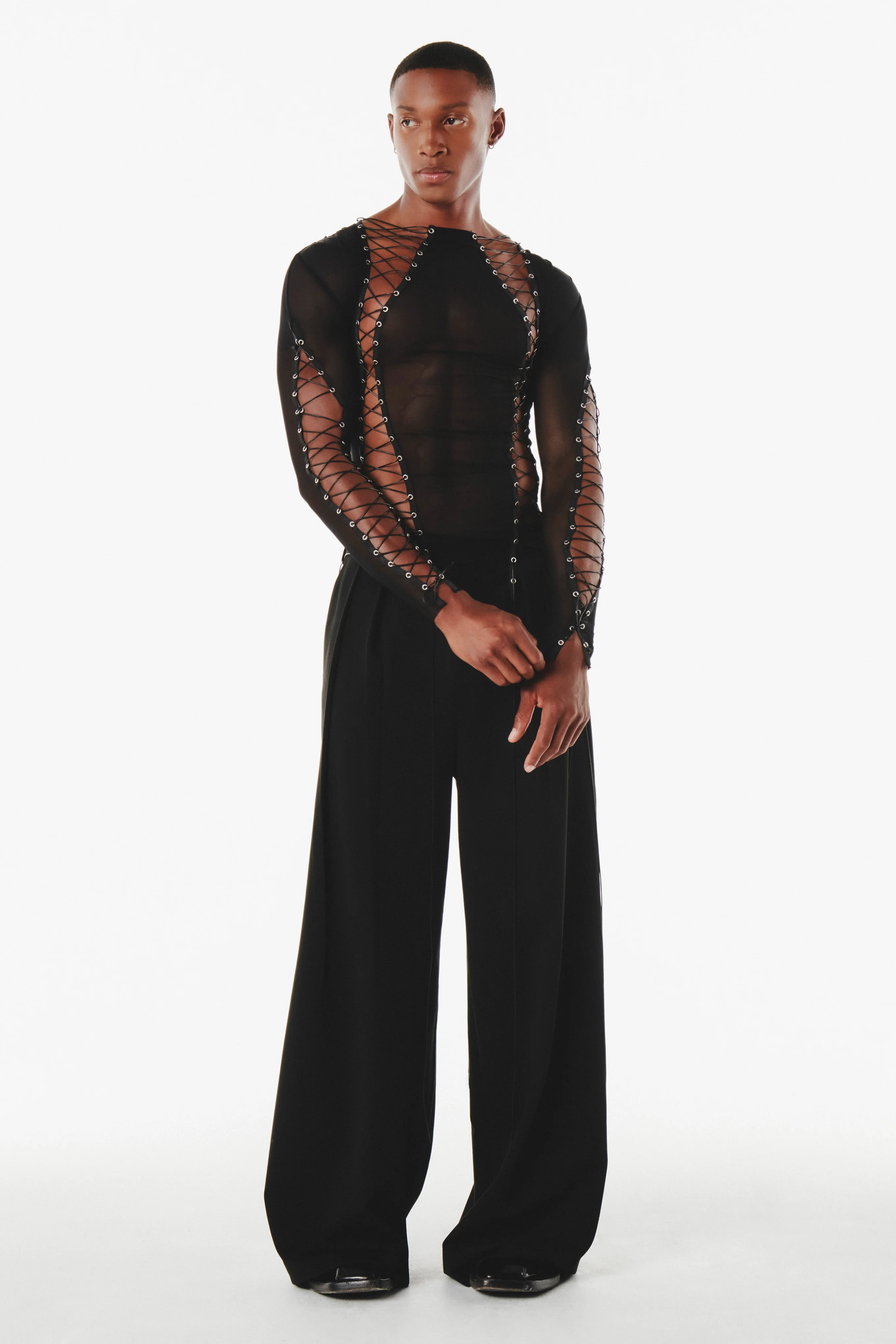 Gregor Top Black Mesh - Image 6