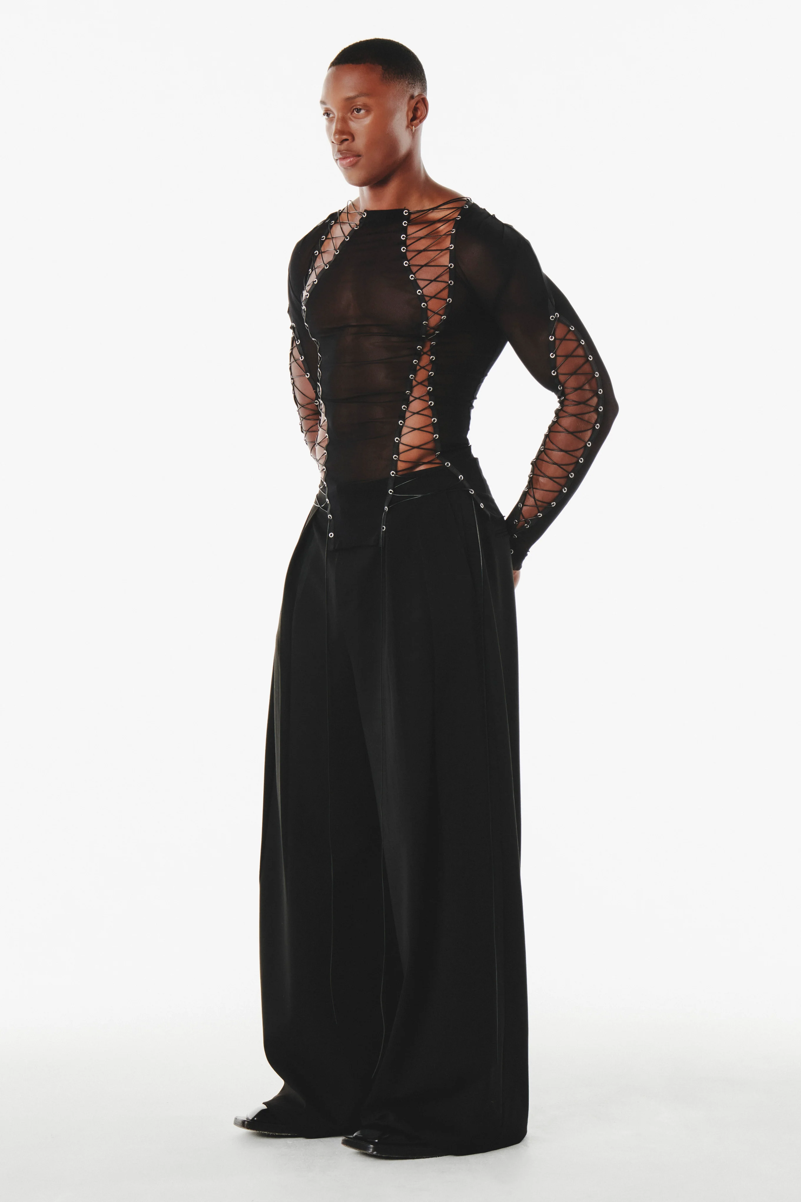 Gregor Top Black Mesh - Image 7