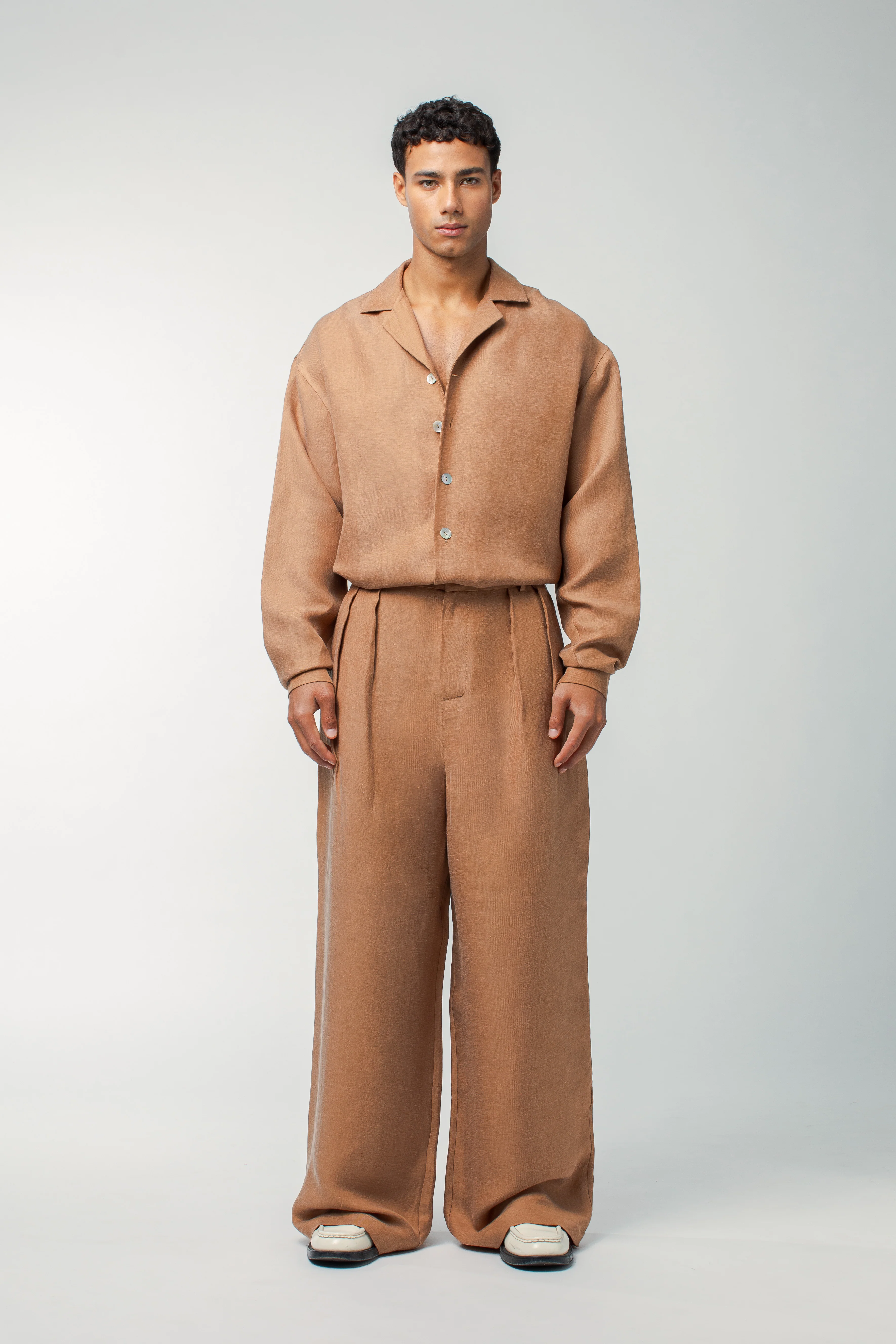 Harley Linen Shirt Rust - Image 5