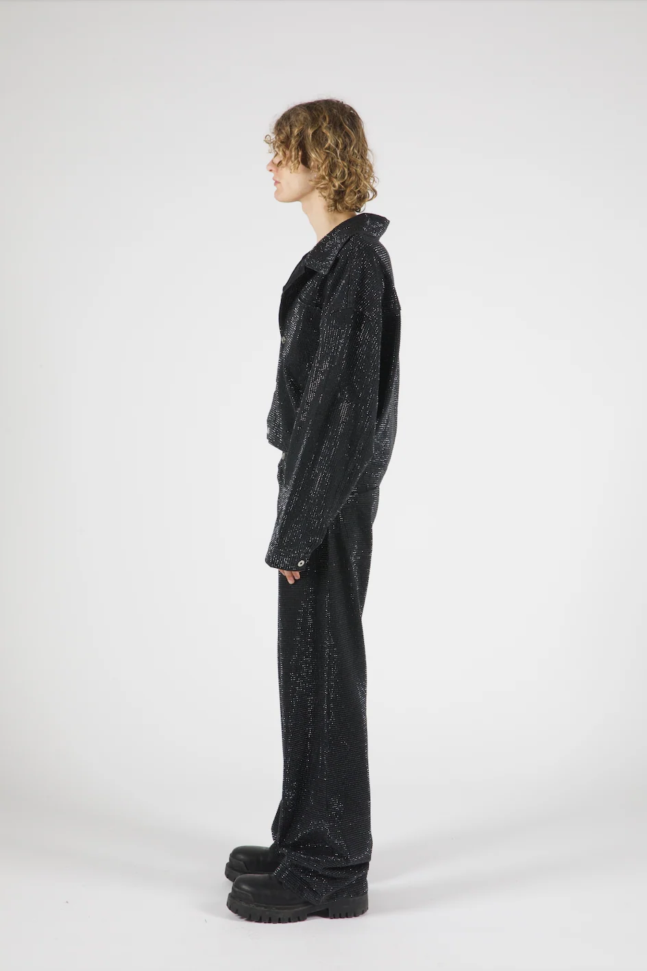 Jeremiah Black Rhinestone Denim Jacket - Image 5