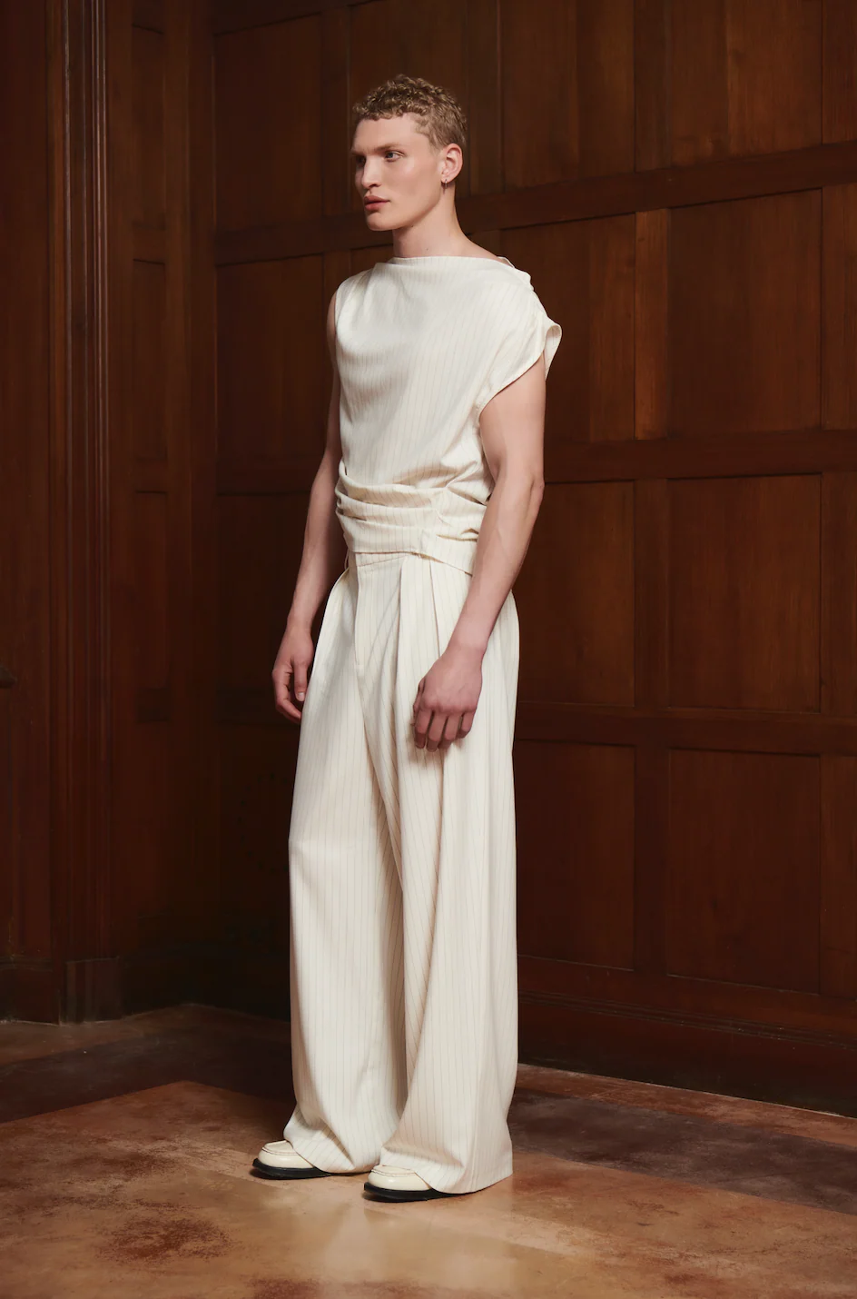 Julian Top White Stripe - Image 4
