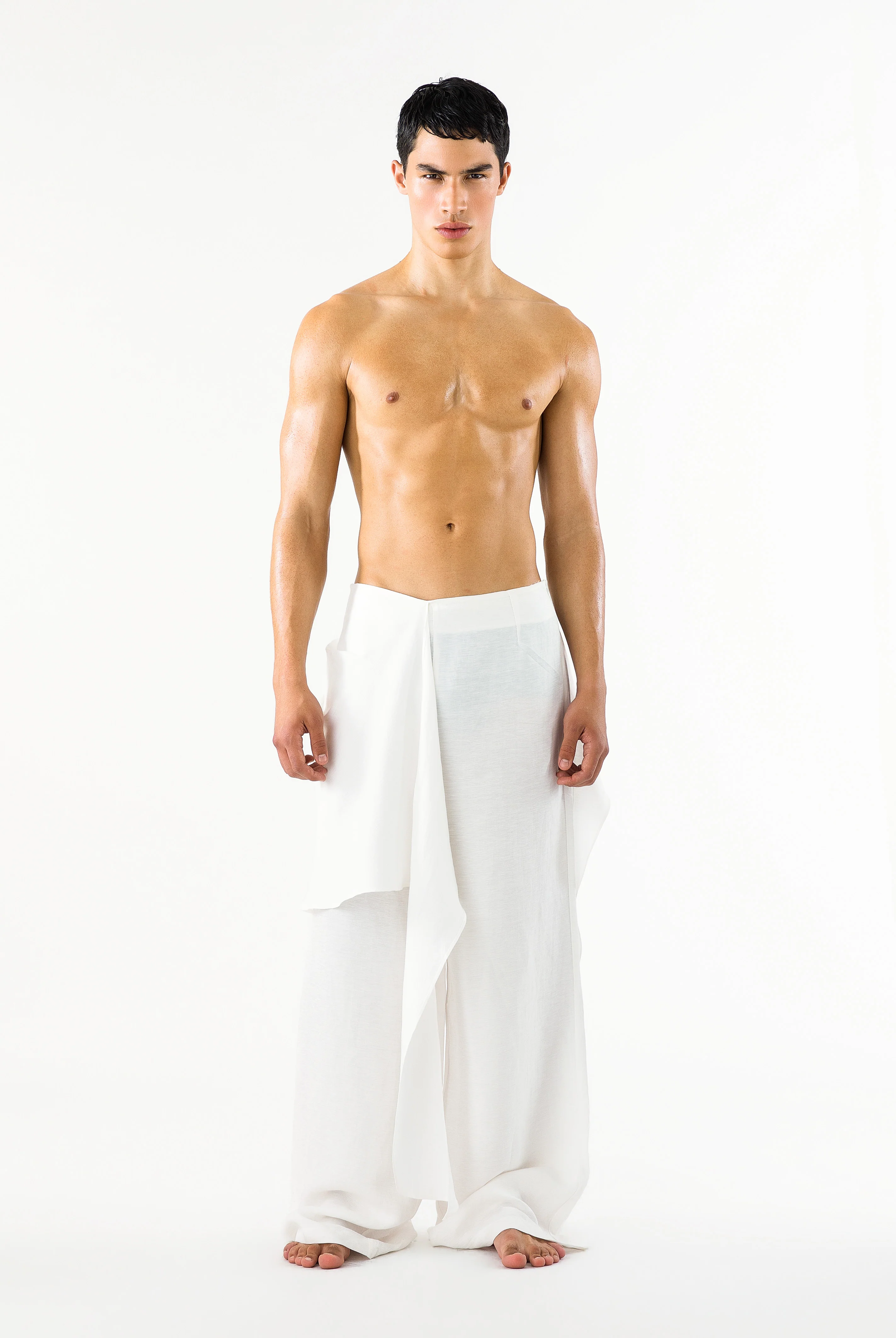 Lucile Pants Ivory Linen - Image 6
