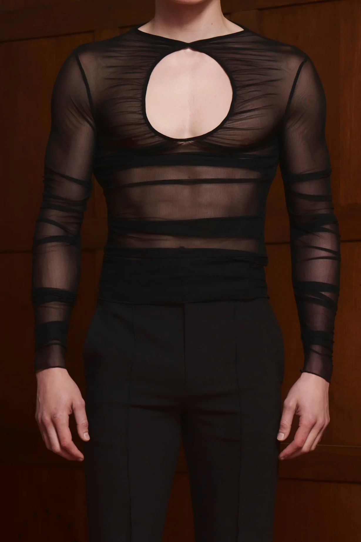 Lyze Black Mesh Top - Image 6