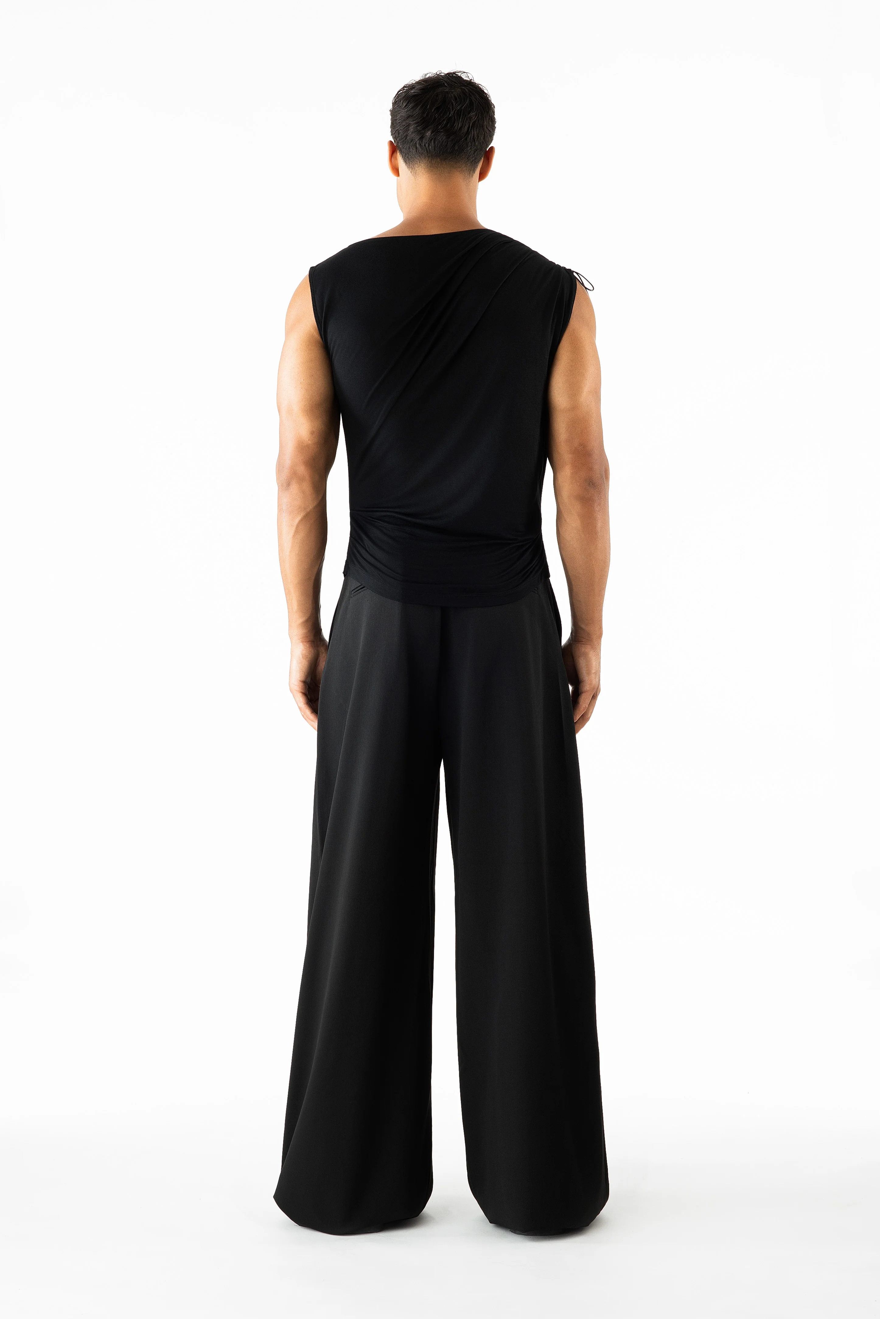 Matteo Eyelet Top Black - Image 4