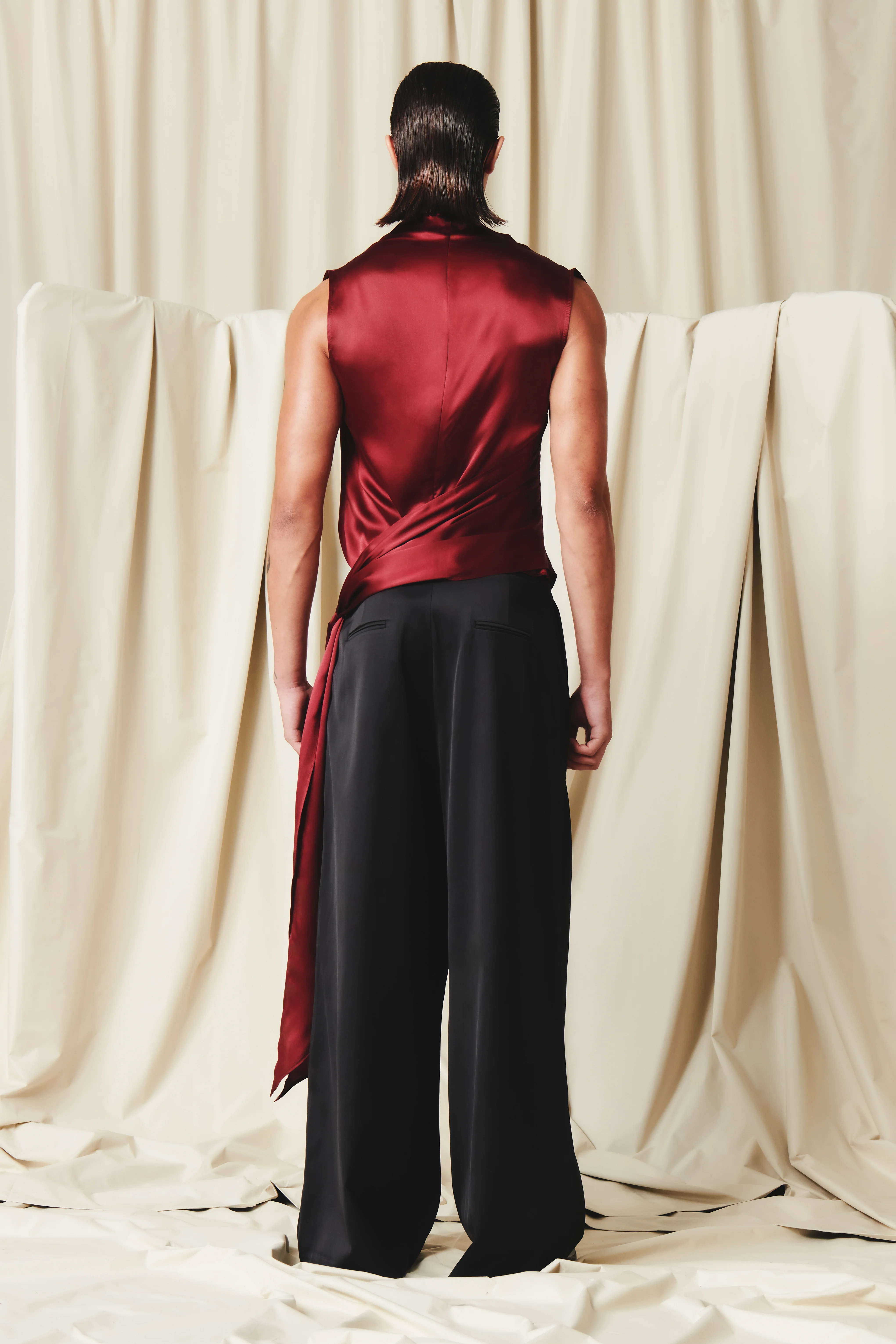 Pierson Top Bordeaux Silk - Image 6
