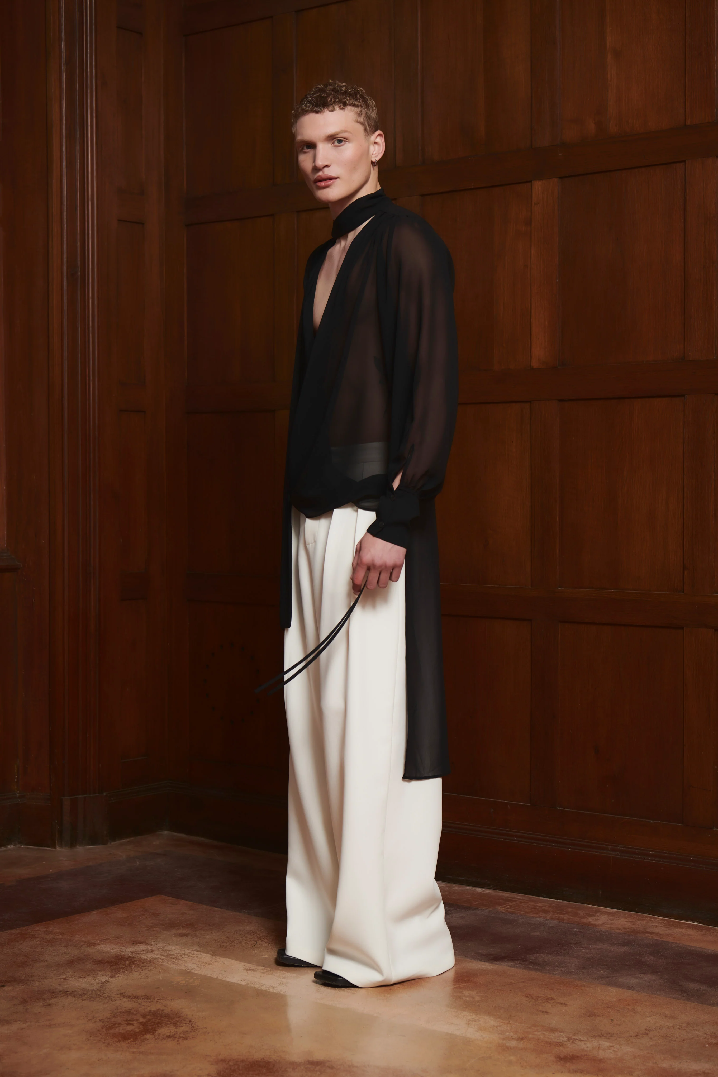 Selene Wrap Shirt Black - Image 3