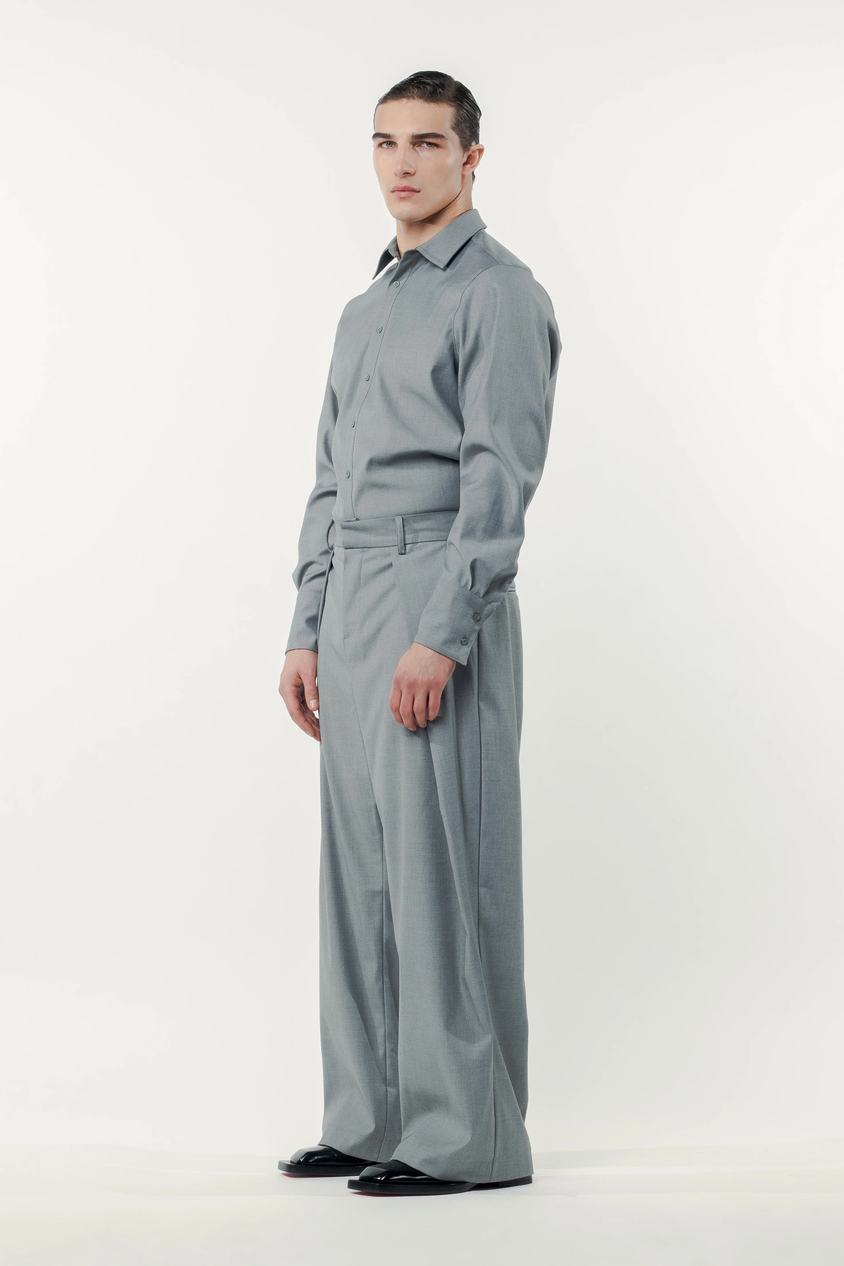 Wesley Shirt Grey - Image 3