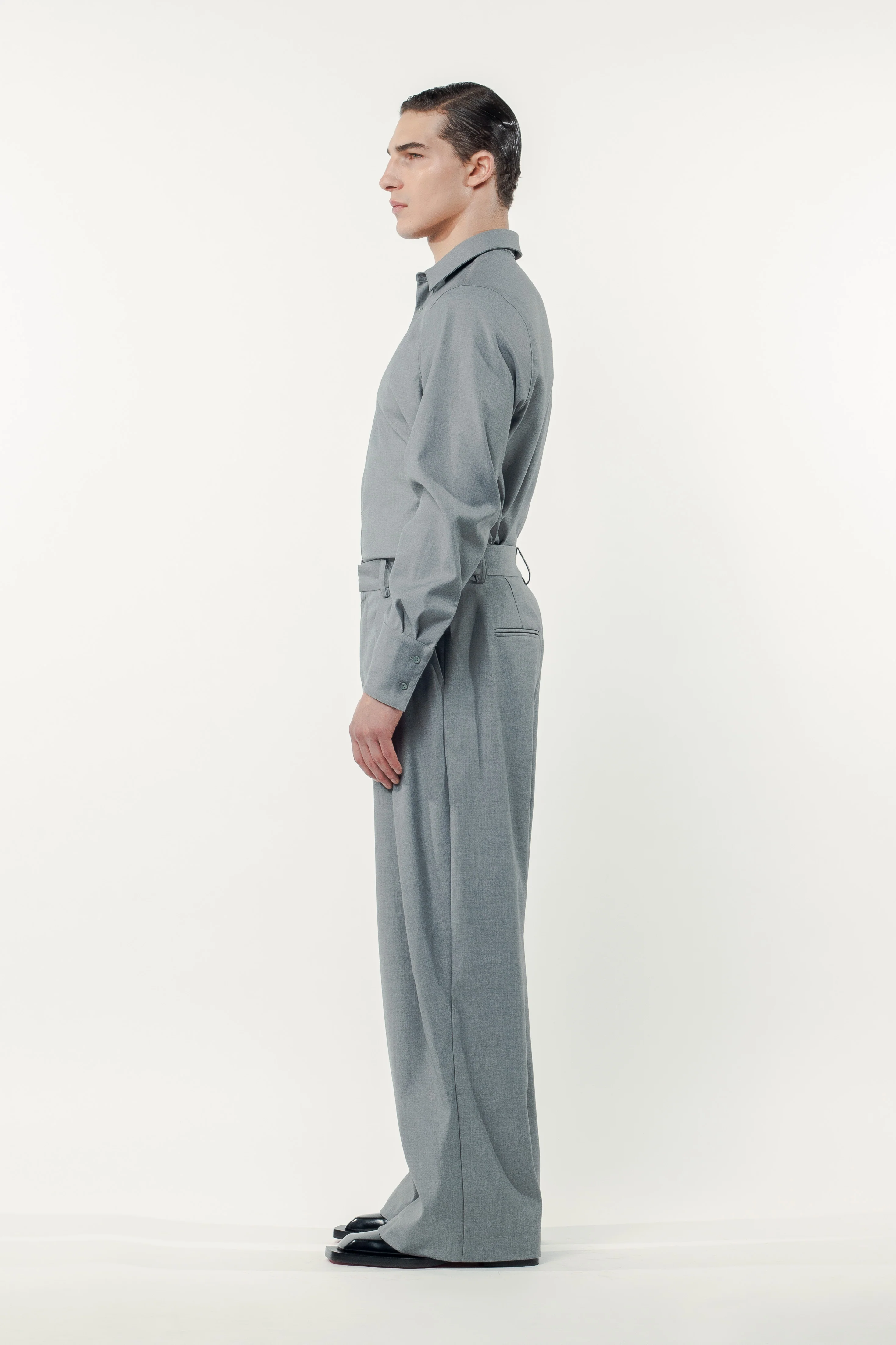 Wesley Shirt Grey - Image 4