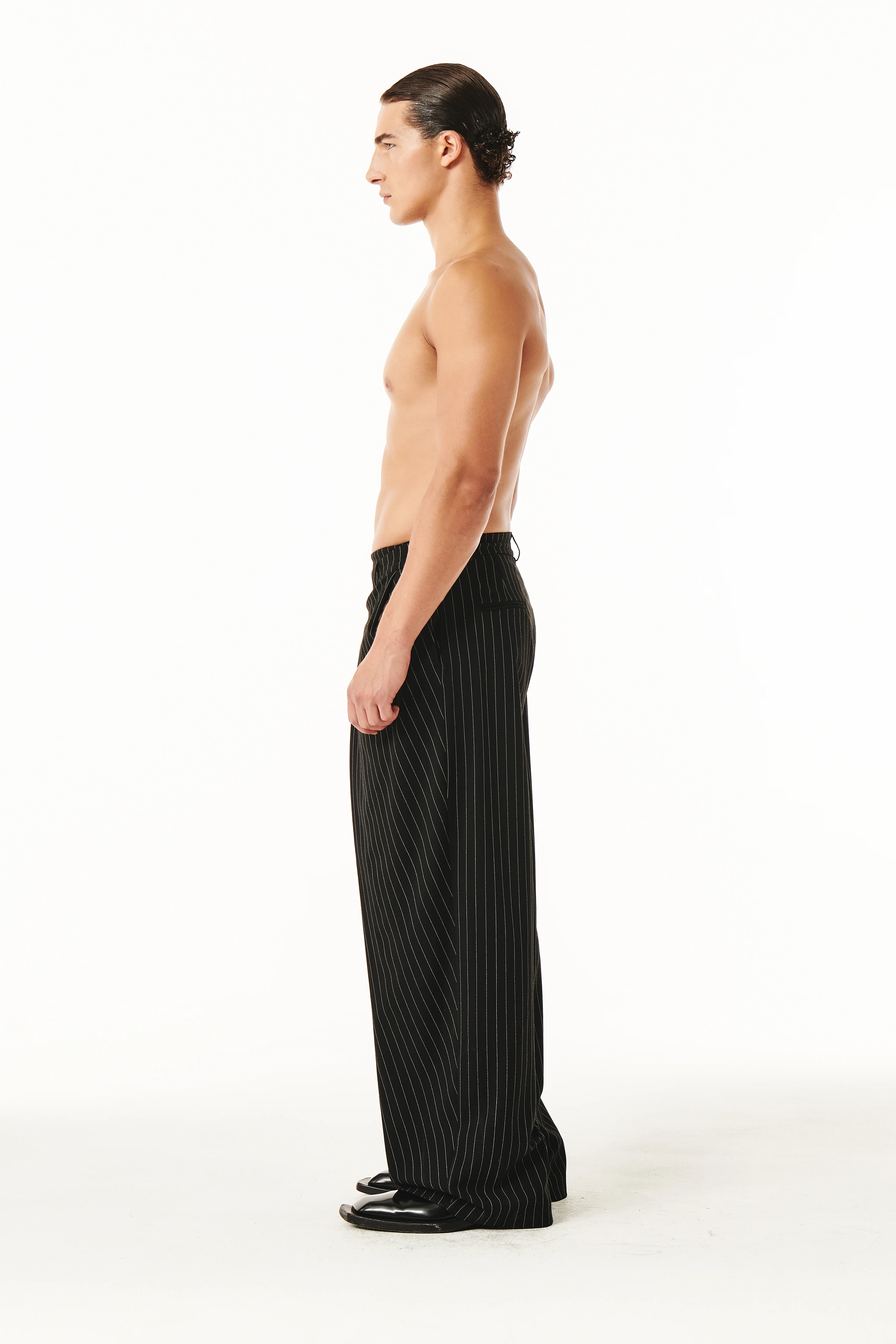 Younis Pants Black Pinstripe - Image 4