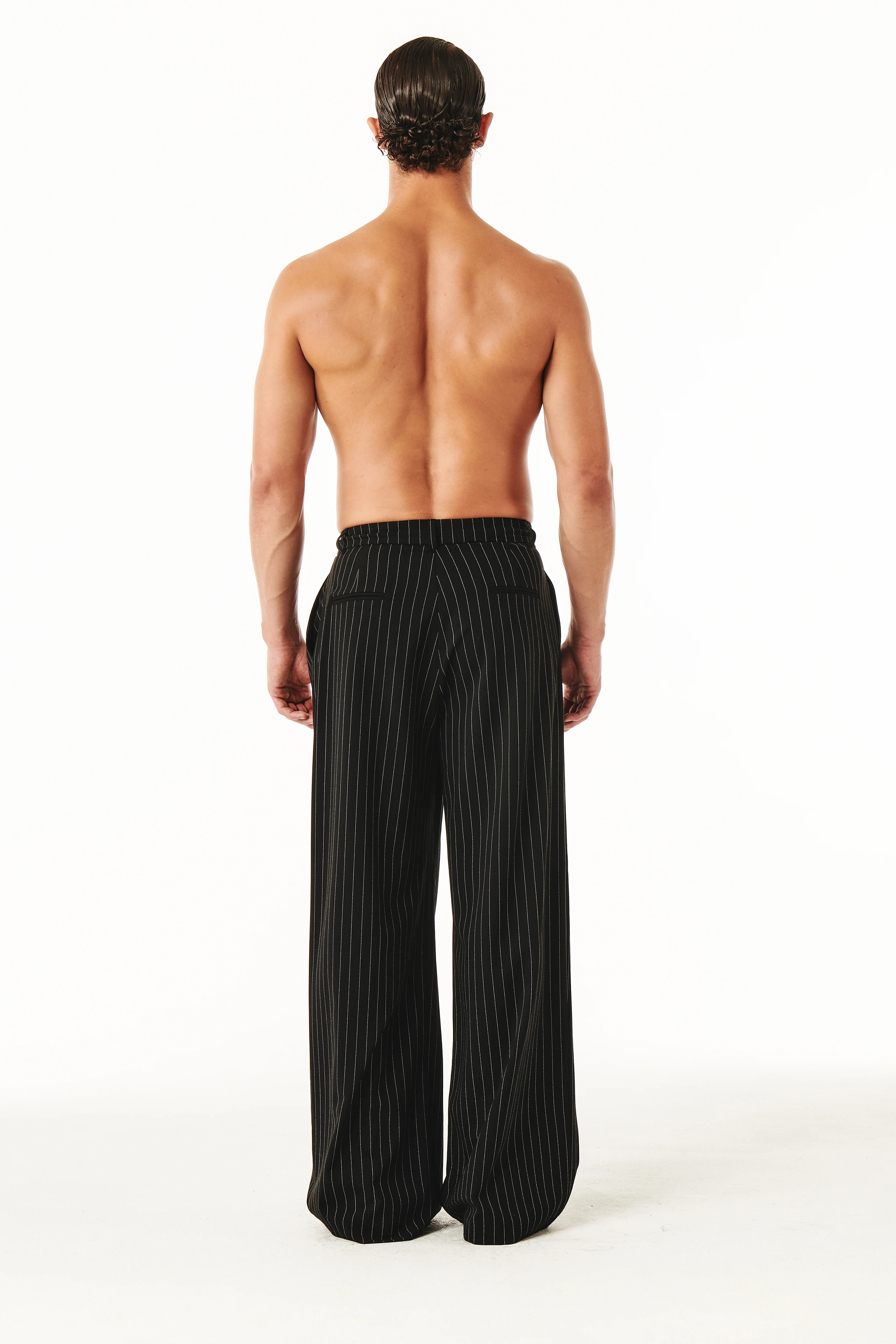 Younis Pants Black Pinstripe - Image 5
